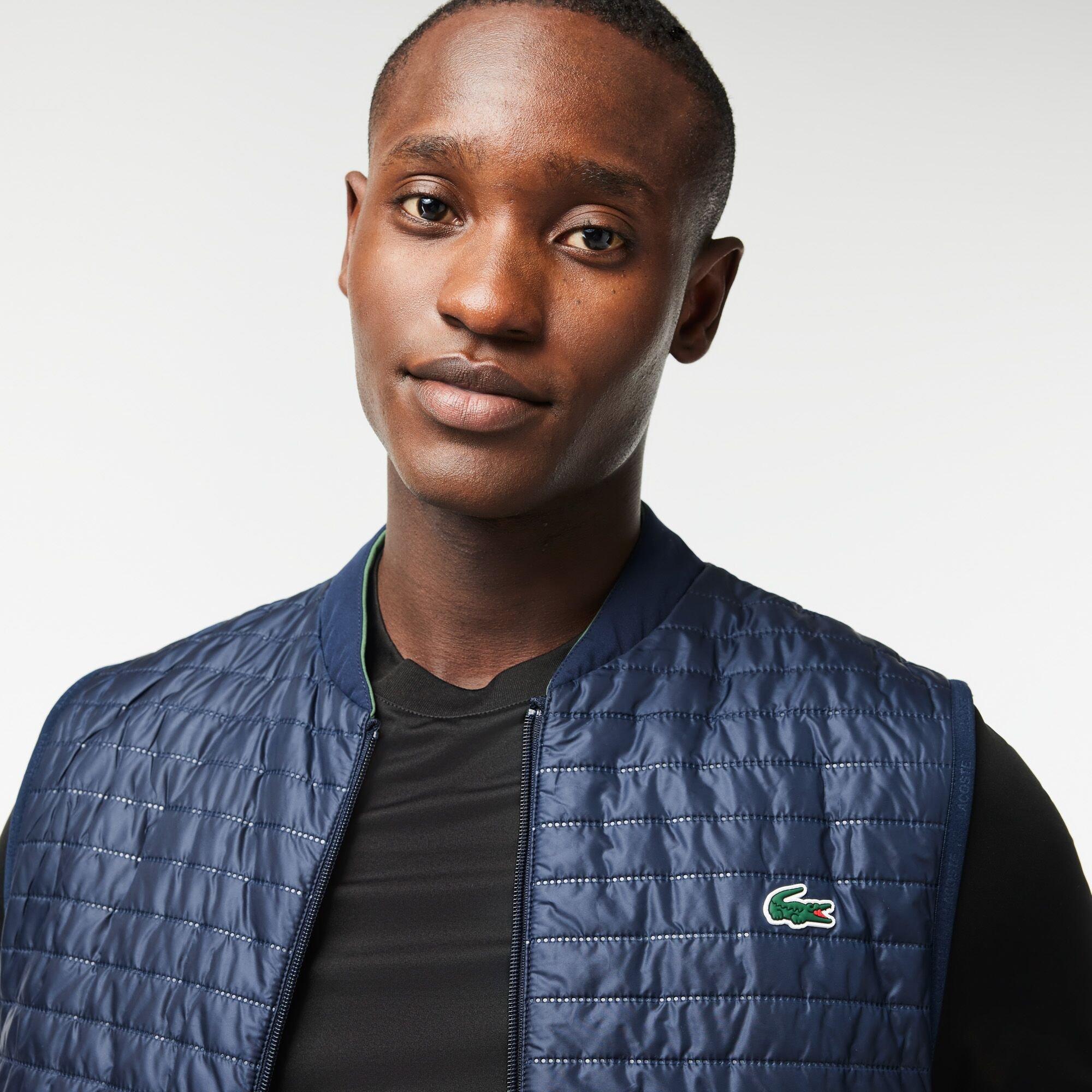 Sequoia/Marineblau - Lacoste - Men's  Padded Sleeveless Gilet - 2
