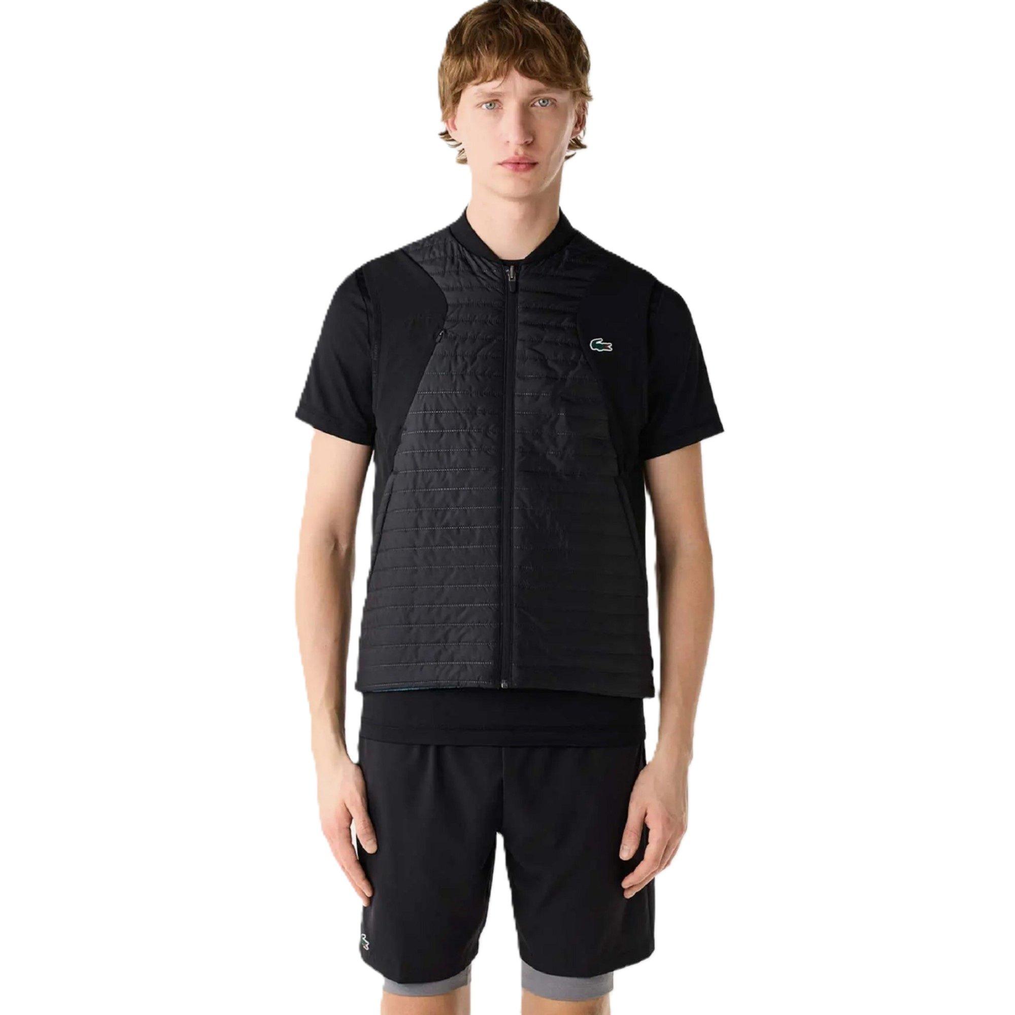Lacoste Men's Padded Sleeveless Gilet - Black/Hydro - S