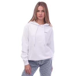 Off White Floral Embroidered Arrow Regular Hoodie