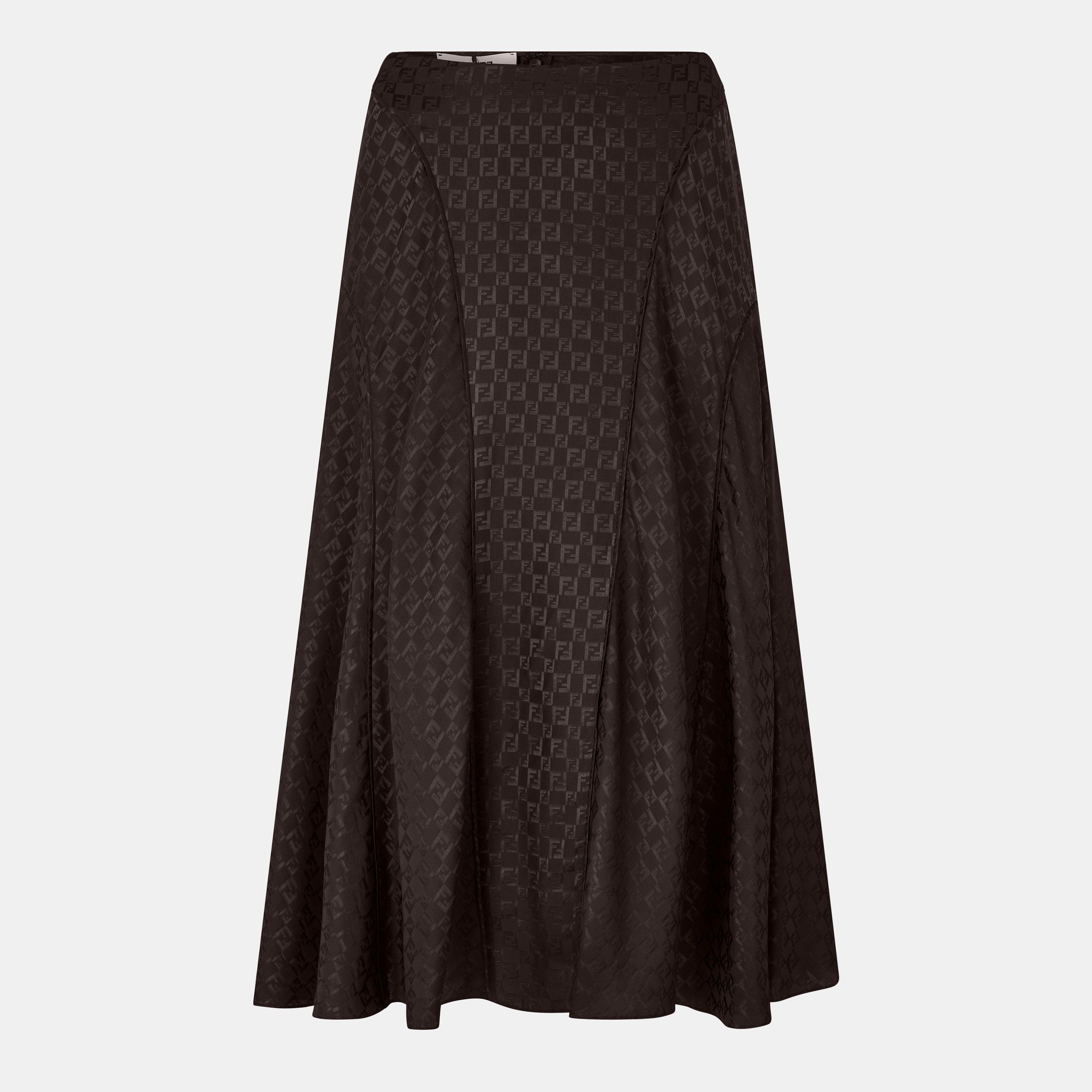 Fendi Women's Midi Skirt - Dark Brown - Size 44 (UK 12)
