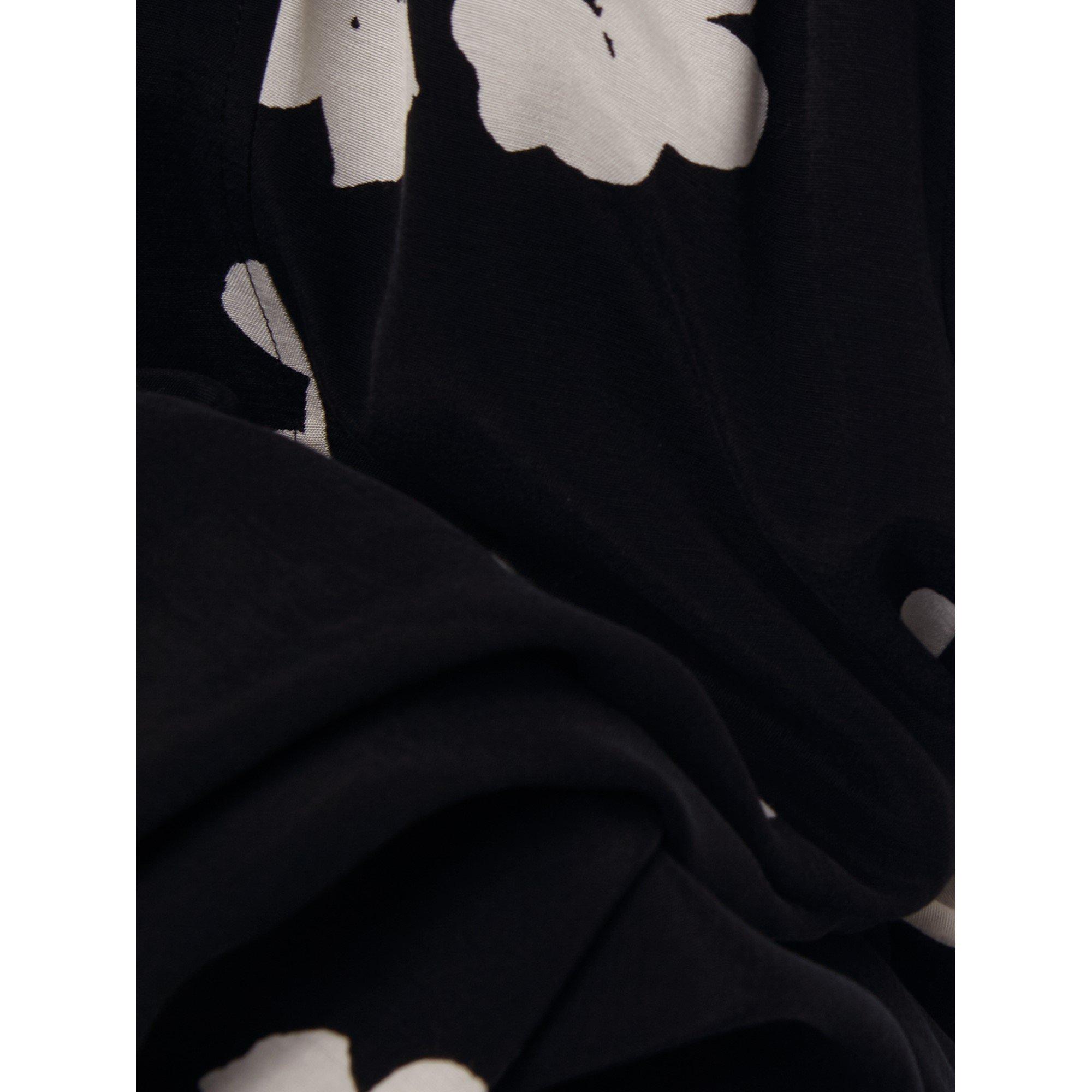 Black - Phase Eight - Rae Floral Wide Leg Trouser - 5