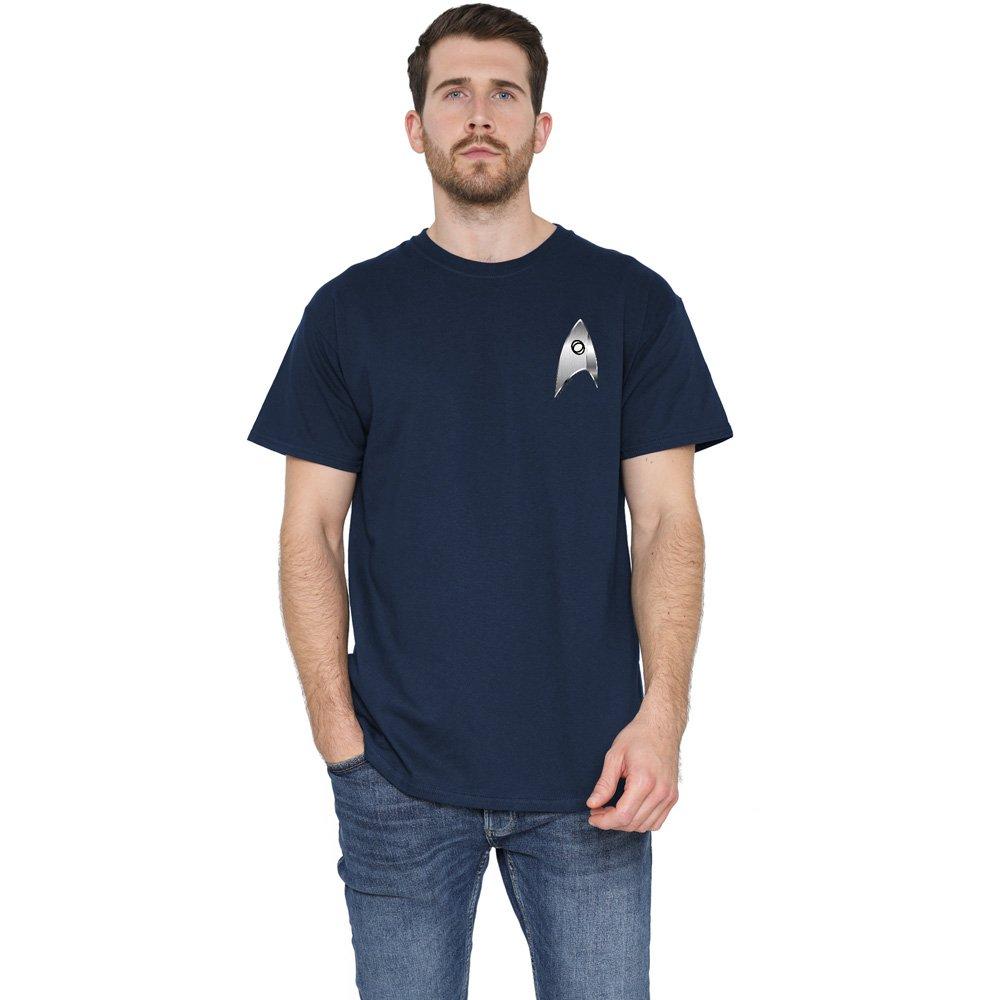 Navy - Star Trek - Star Trek Discovery Sciences Badge T Shirt Navy - 1