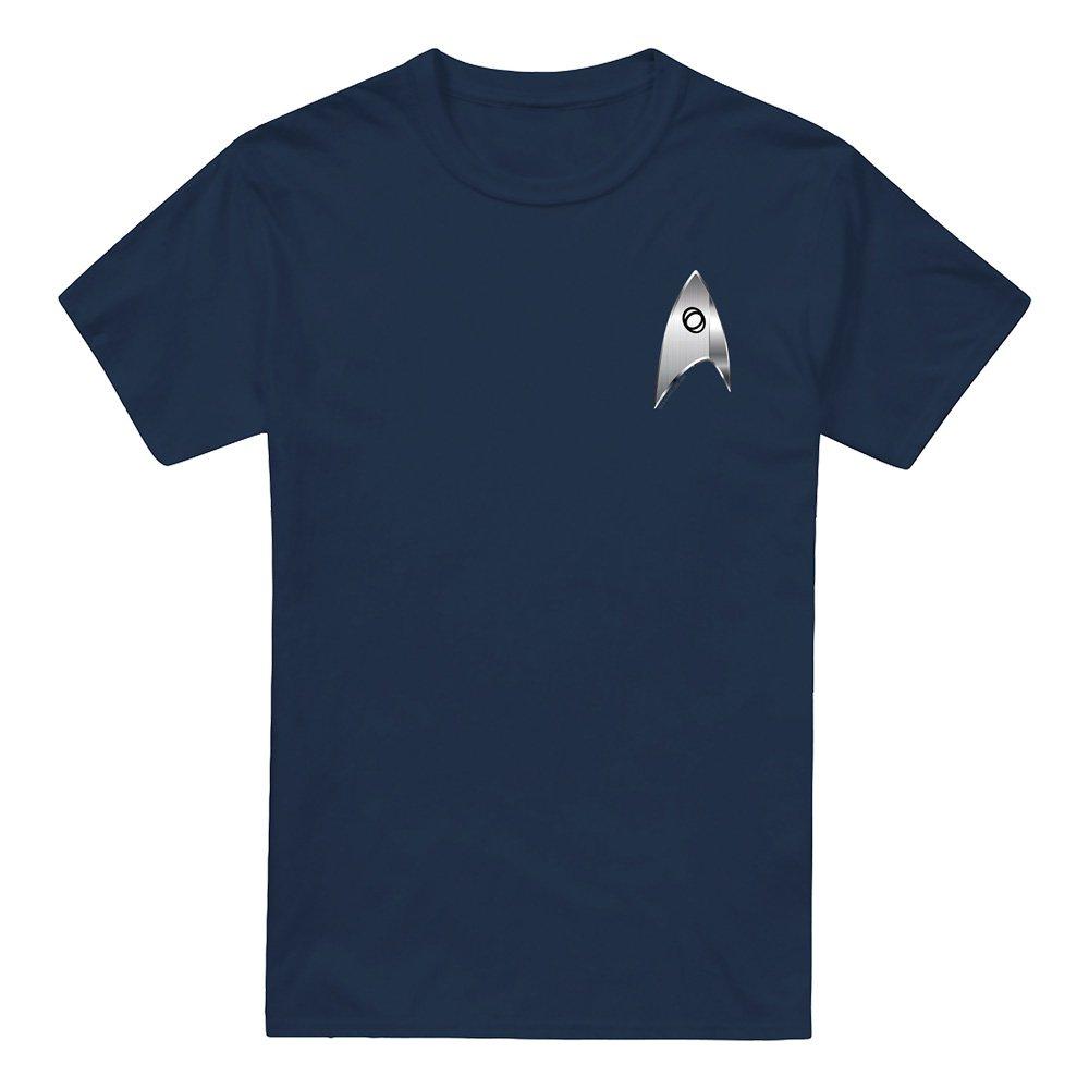 Navy - Star Trek - Star Trek Discovery Sciences Badge T Shirt Navy - 4