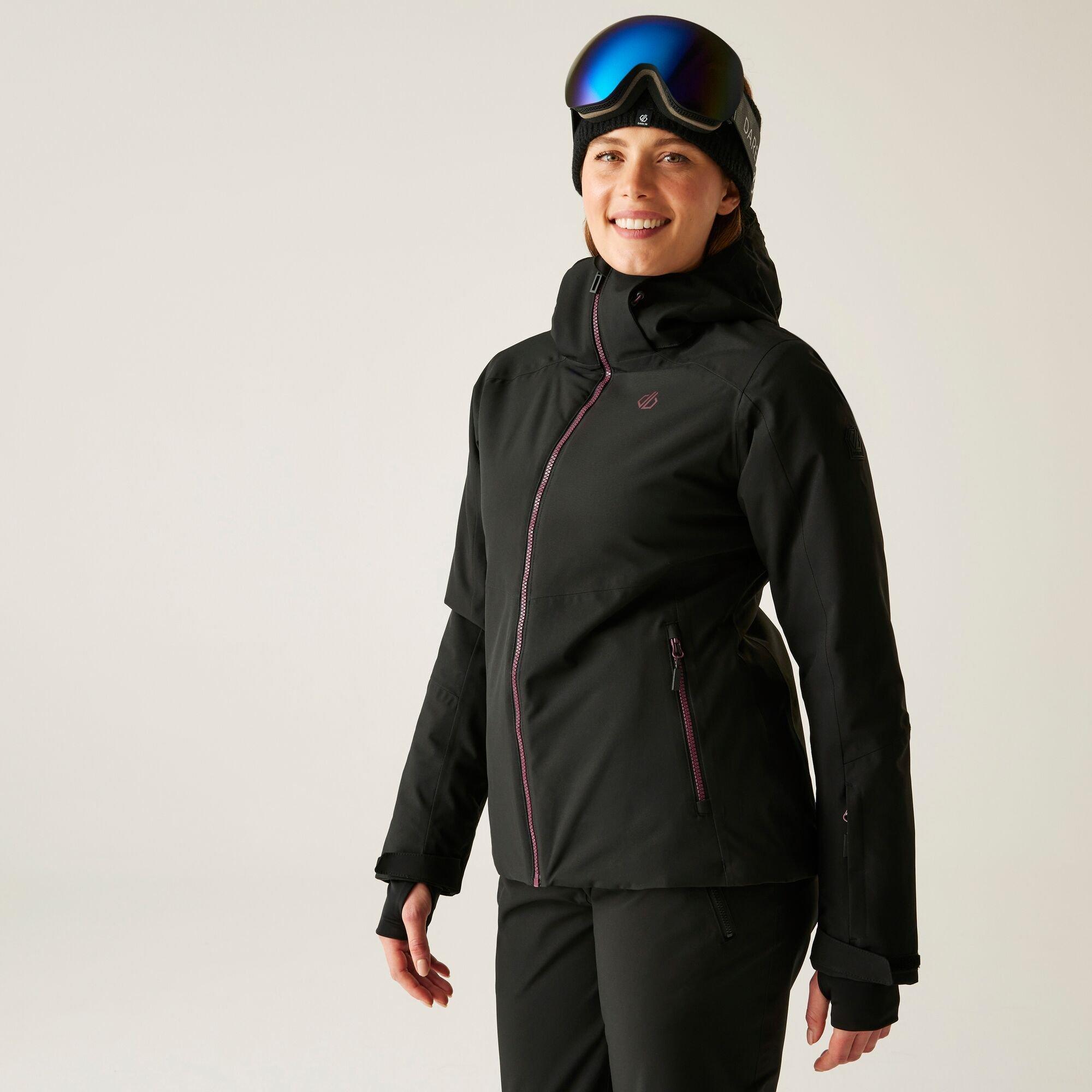 Dare 2B Women's Flurry Ii Ared 30/30 Stretch Insulated Waterproof Jacket - Black - 18
