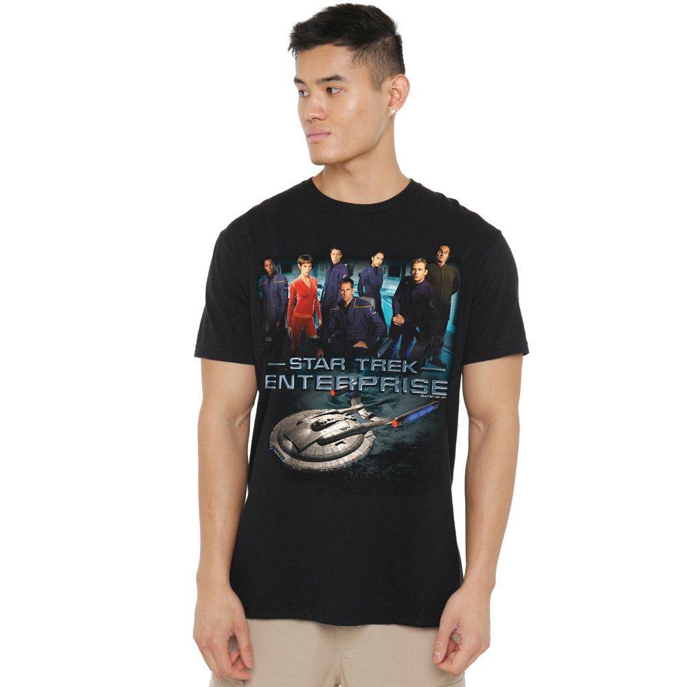 Black - Star Trek - Star Trek Enterprise Crew T Shirt Black - 1