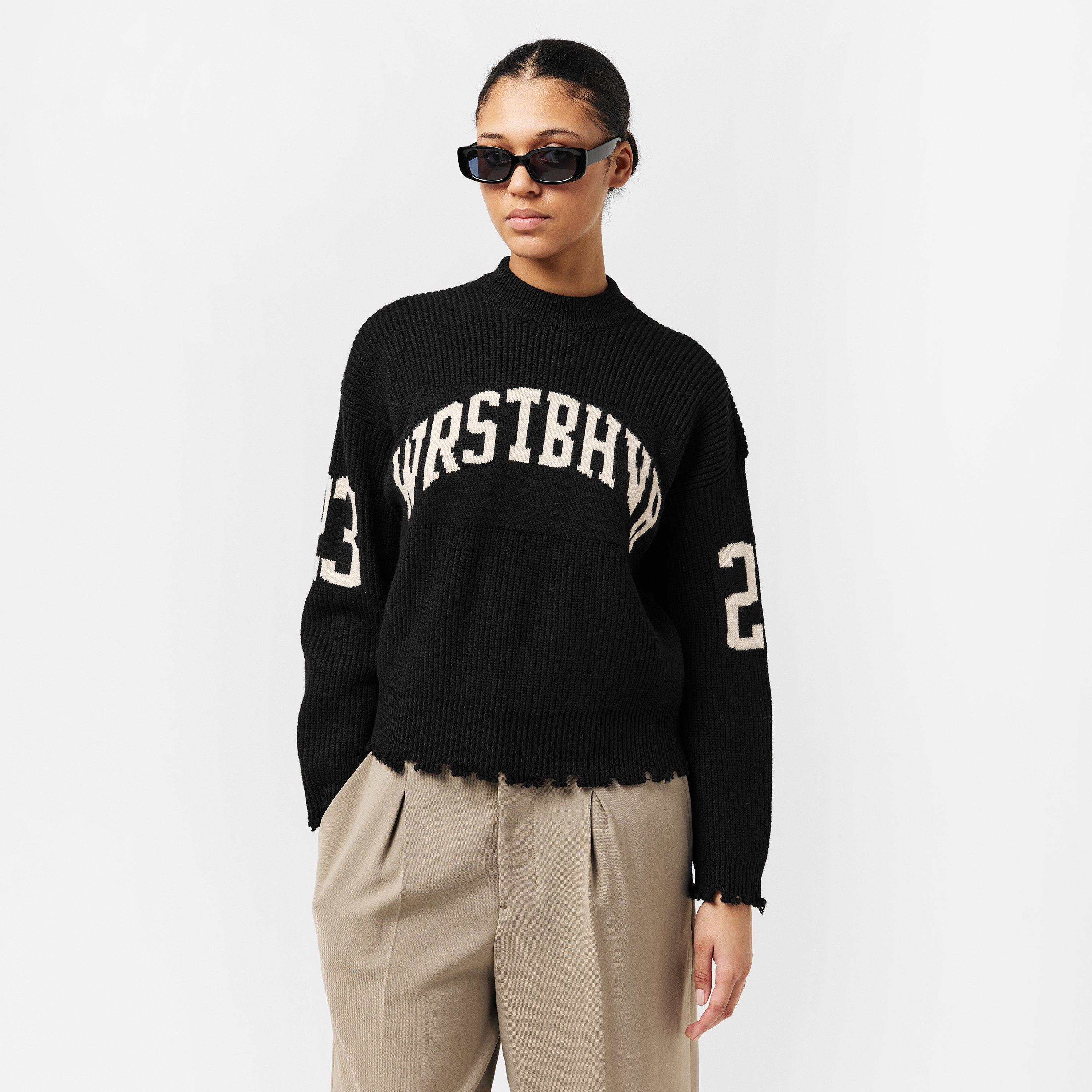 Black - WRSTBHVR - Women's Crew Neck Jumper - 3