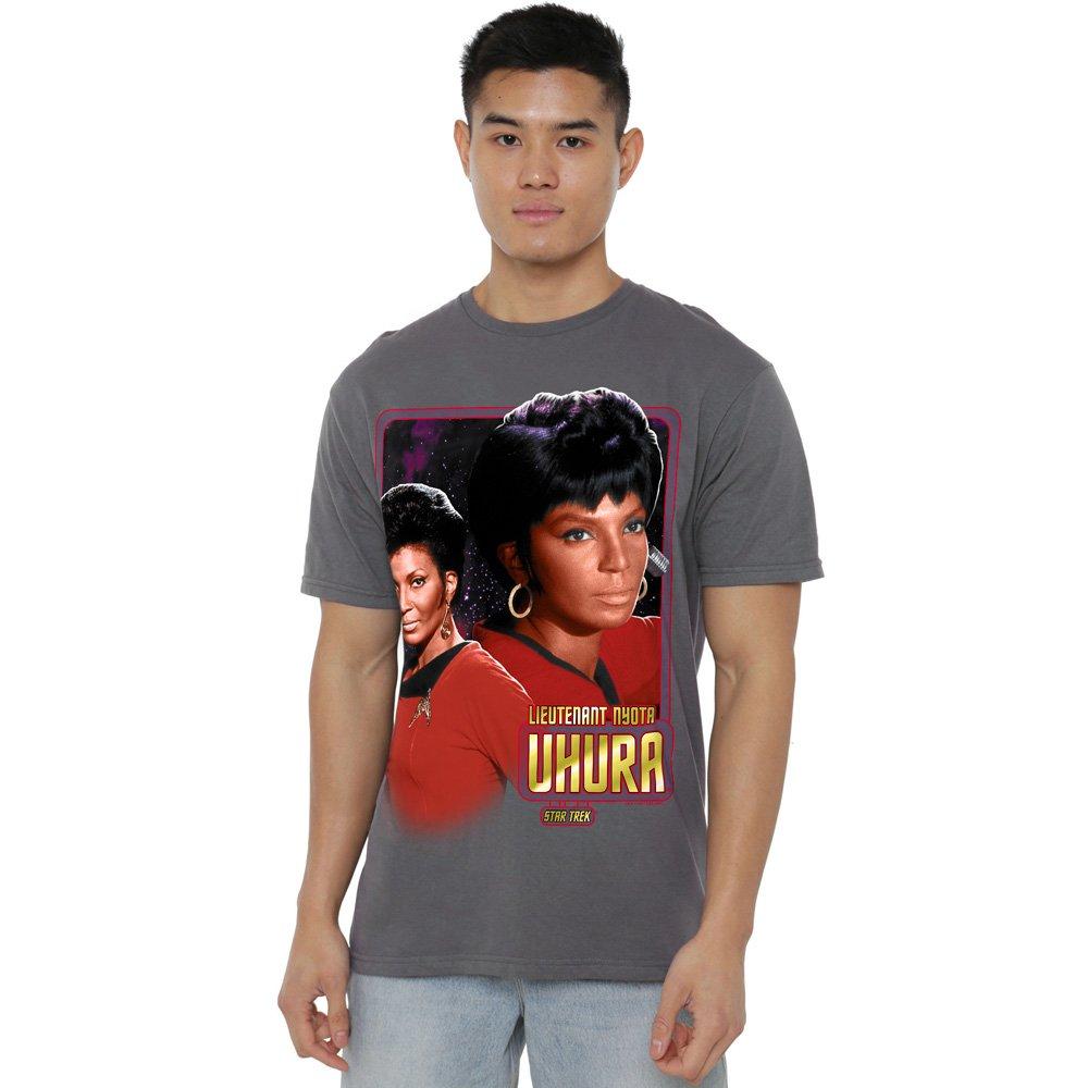 Grey - Star Trek - Star Trek Lieutenant Uhura T Shirt Charcoal - 1