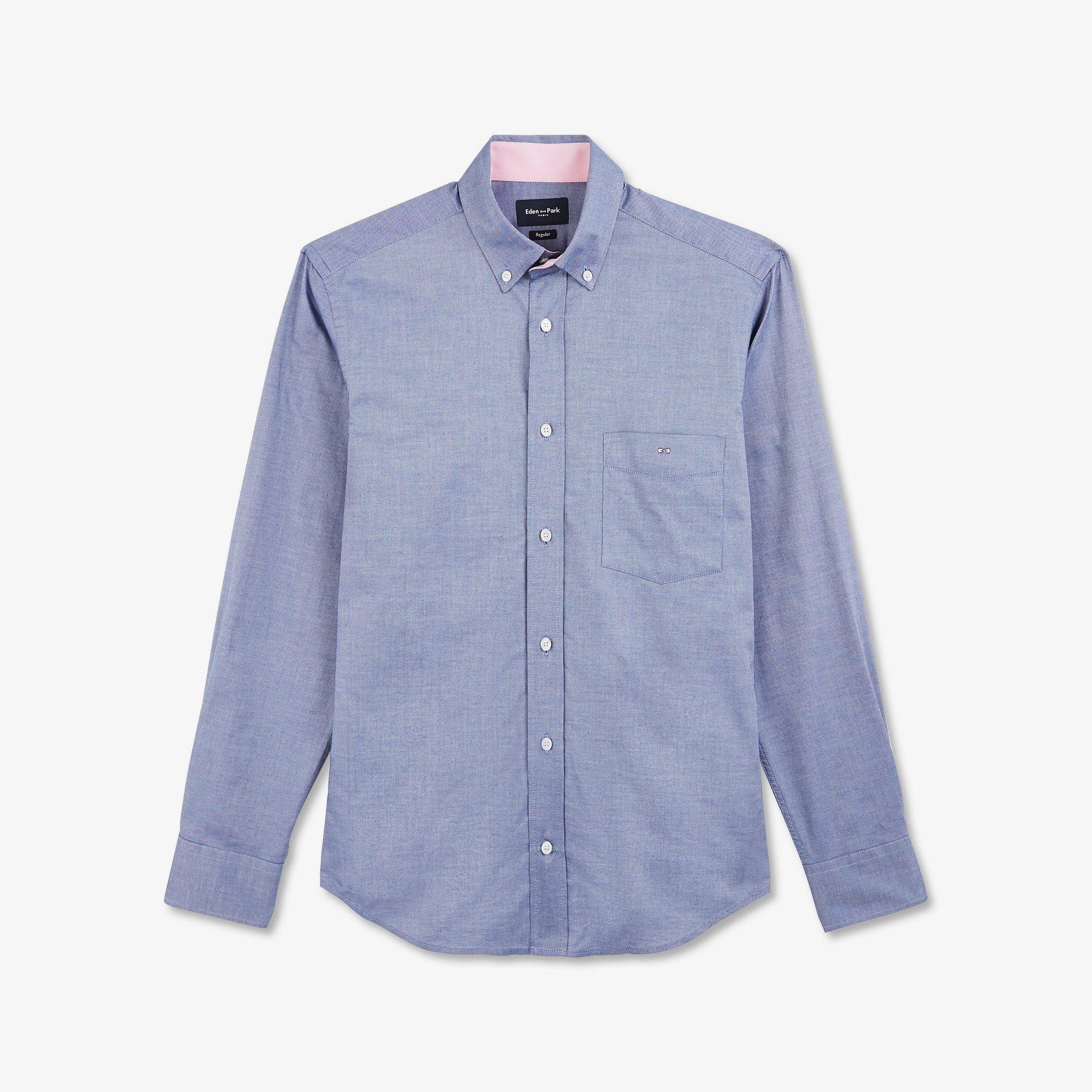 Eden Park Men's White Cotton Shirt - Blf - S