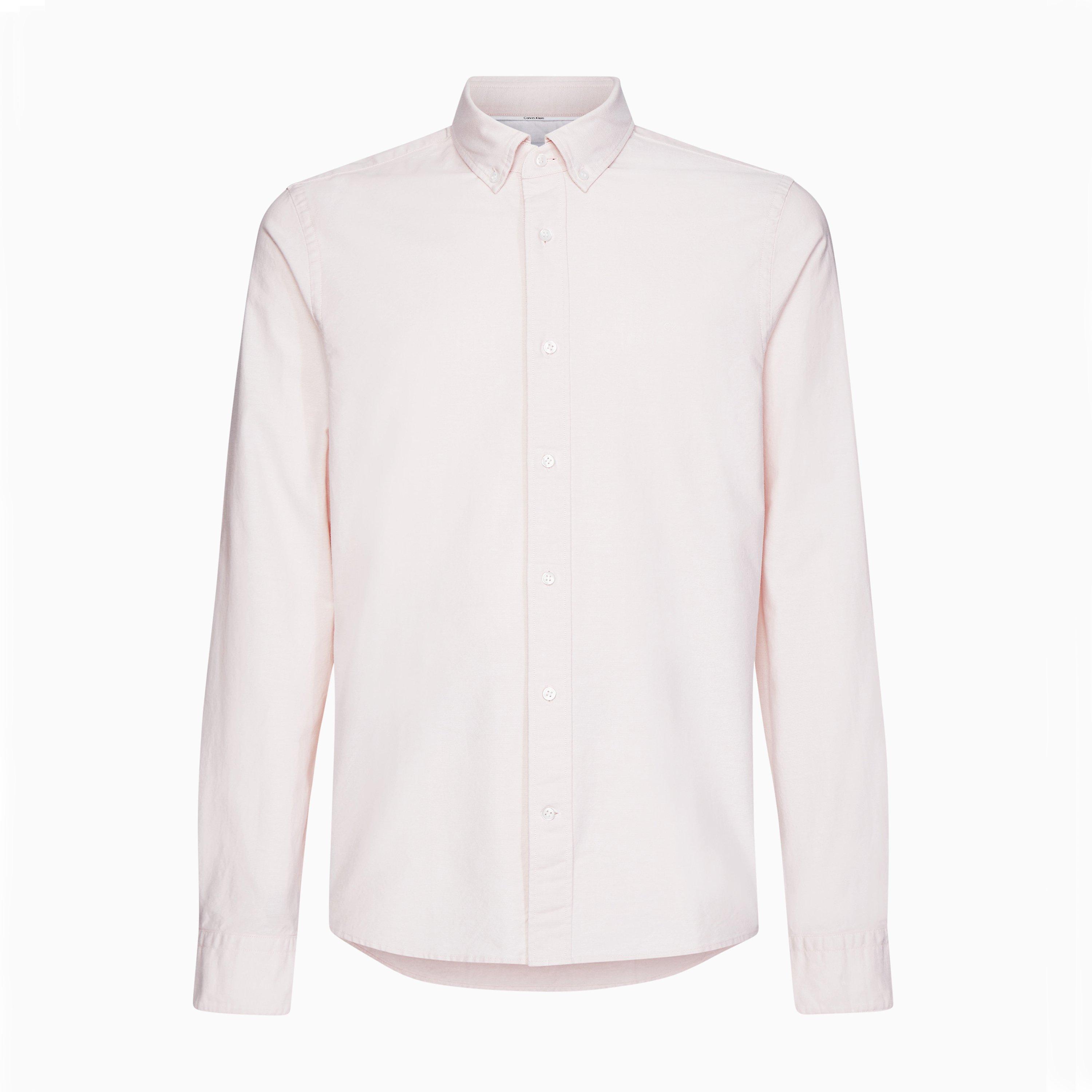 Calvin Klein Men's Slim Fit Oxford Shirt - Pale Pink - Extra Large