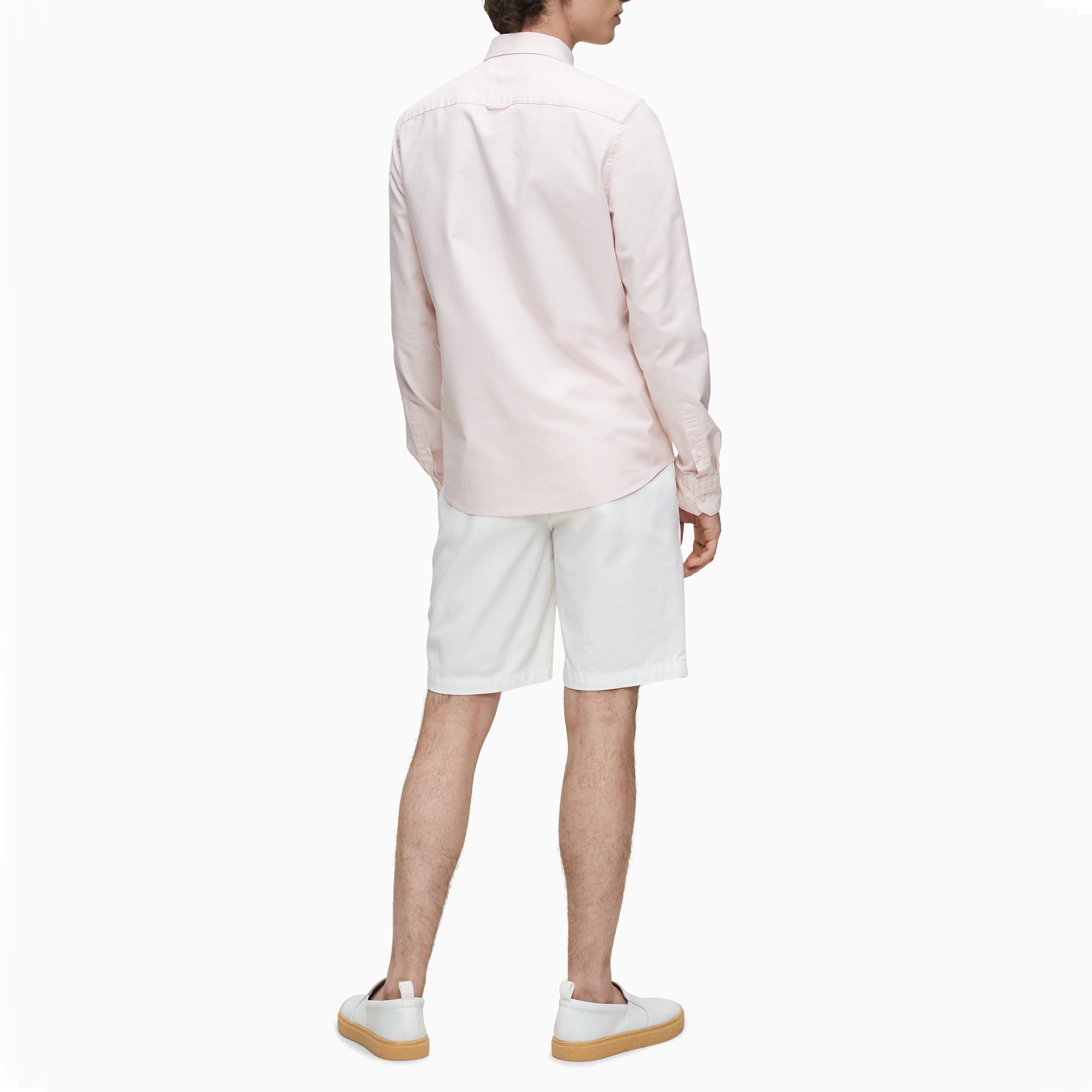 Pale Pink - Calvin Klein - Slim Fit Oxford Shirt - 3