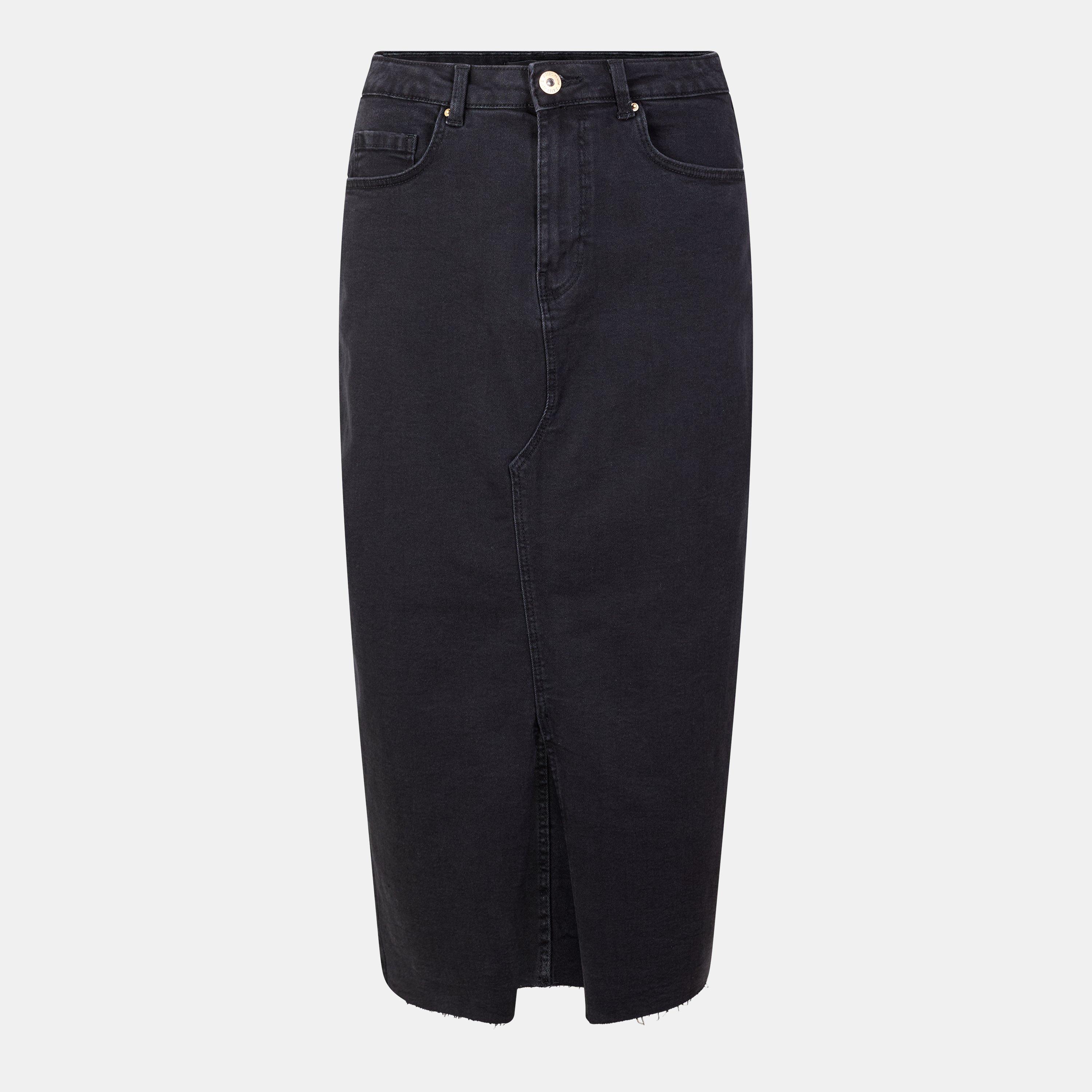 Pieces Women's Midi Skirt - Black - 10 (S)