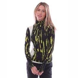 Ambush Printed Fitted Long Sleeve Turtleneck Top