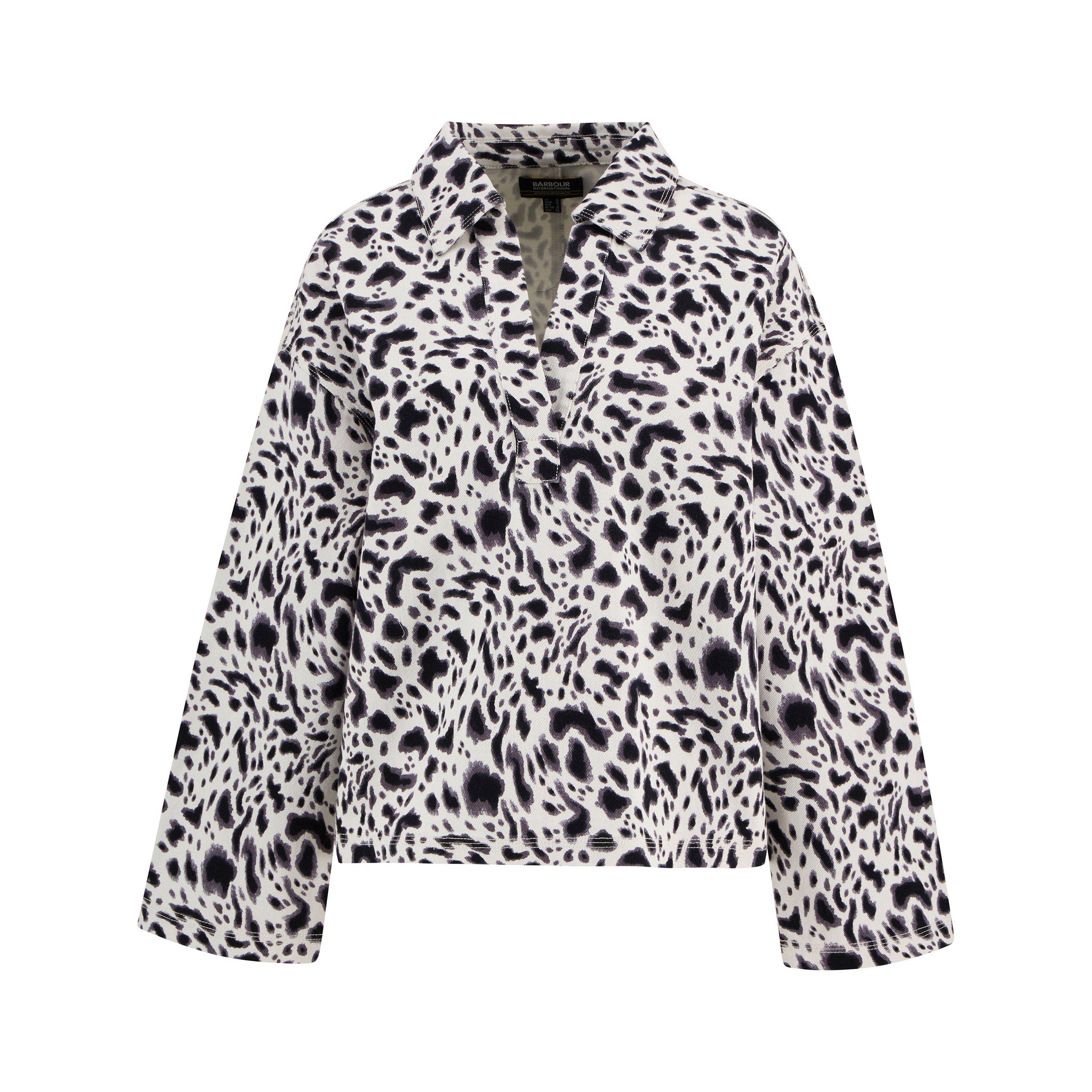 Barbour International Women's Long Sleeve Patterned Shirt - Washed  - 12 (M)
