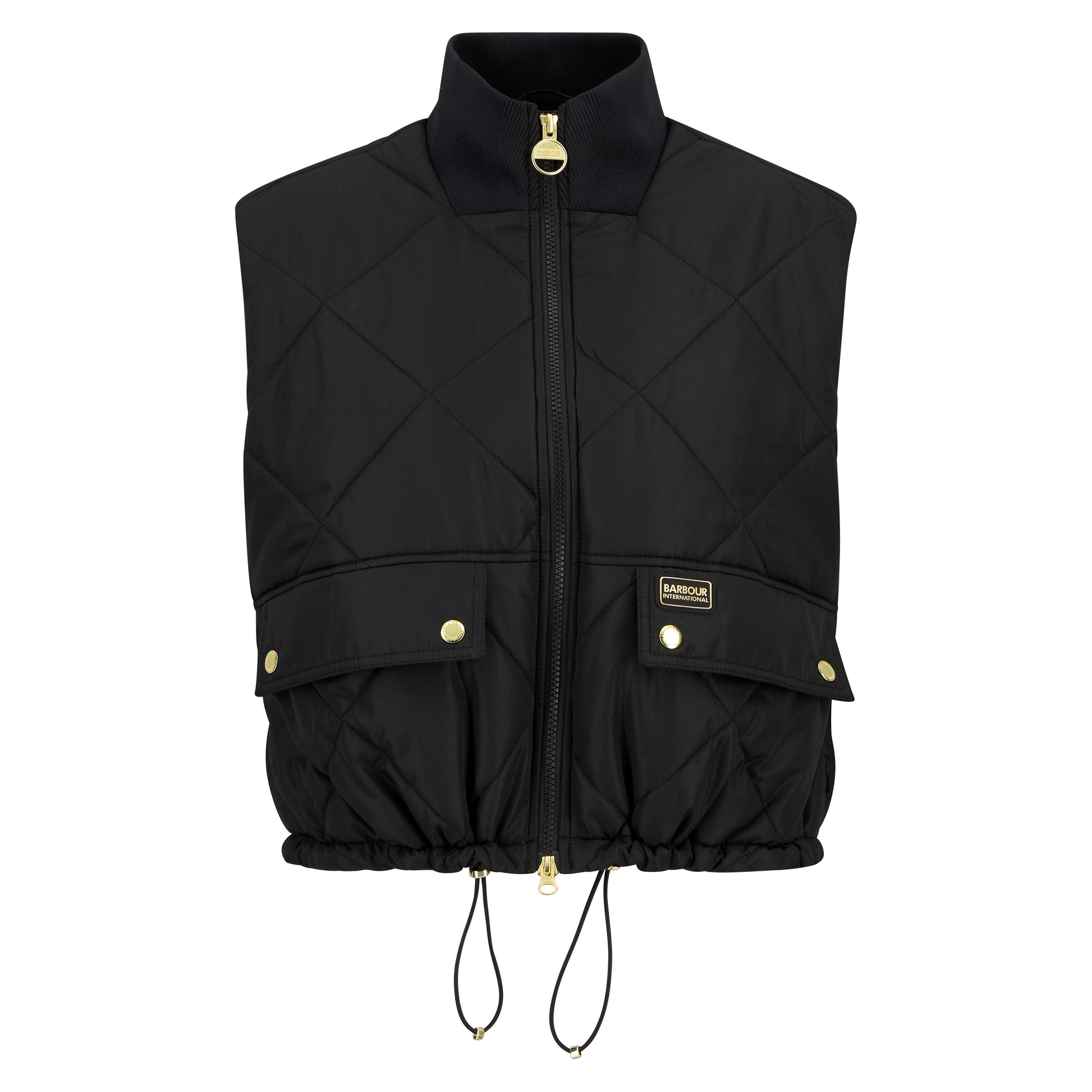 Barbour International Womens Nia Gilet - Black - Size 16 (XL)