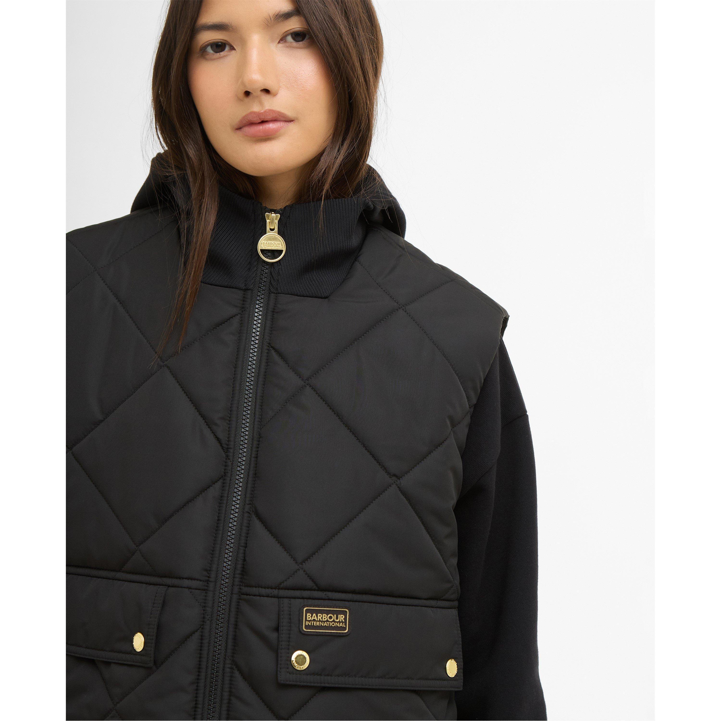 Black - Barbour International - Womens Nia Gilet - 4