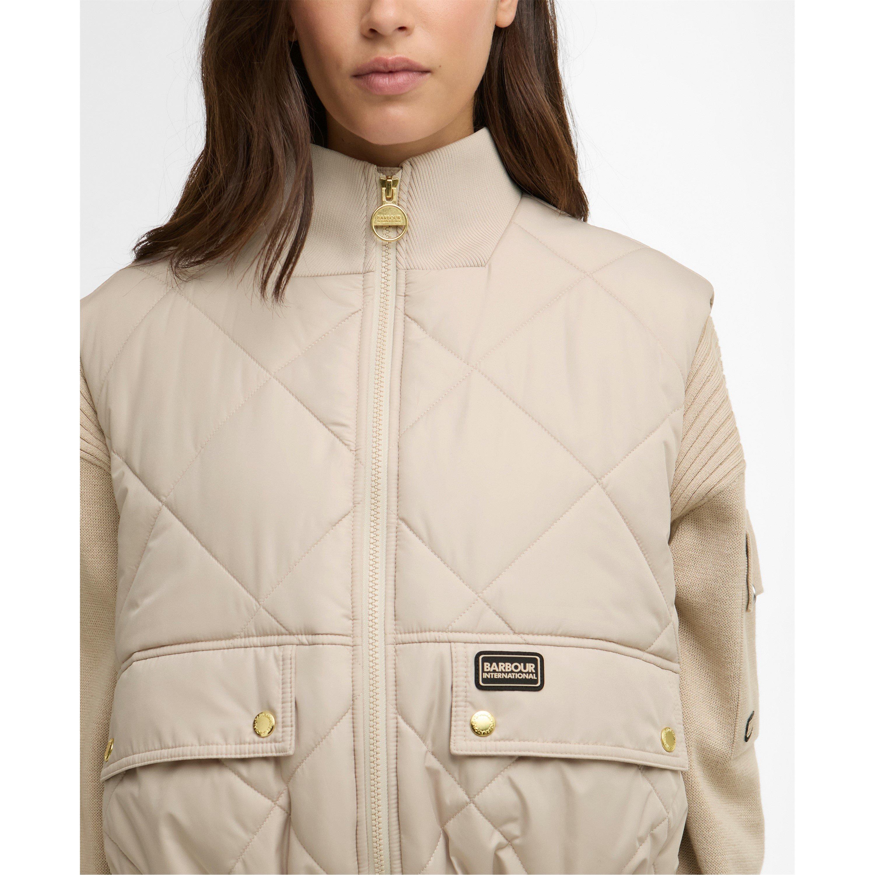 Cement - Barbour International - Womens Nia Gilet - 4