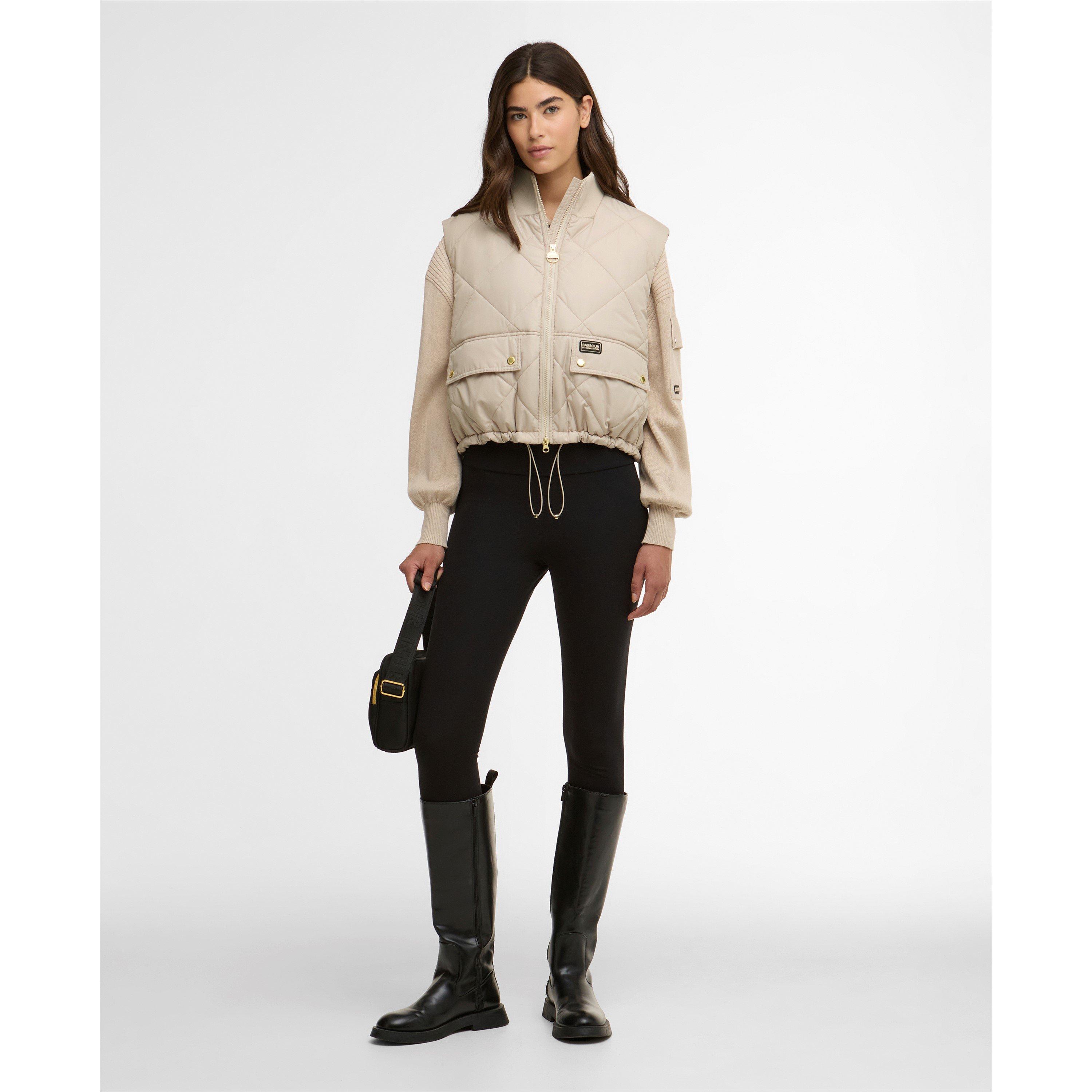 Cement - Barbour International - Womens Nia Gilet - 5