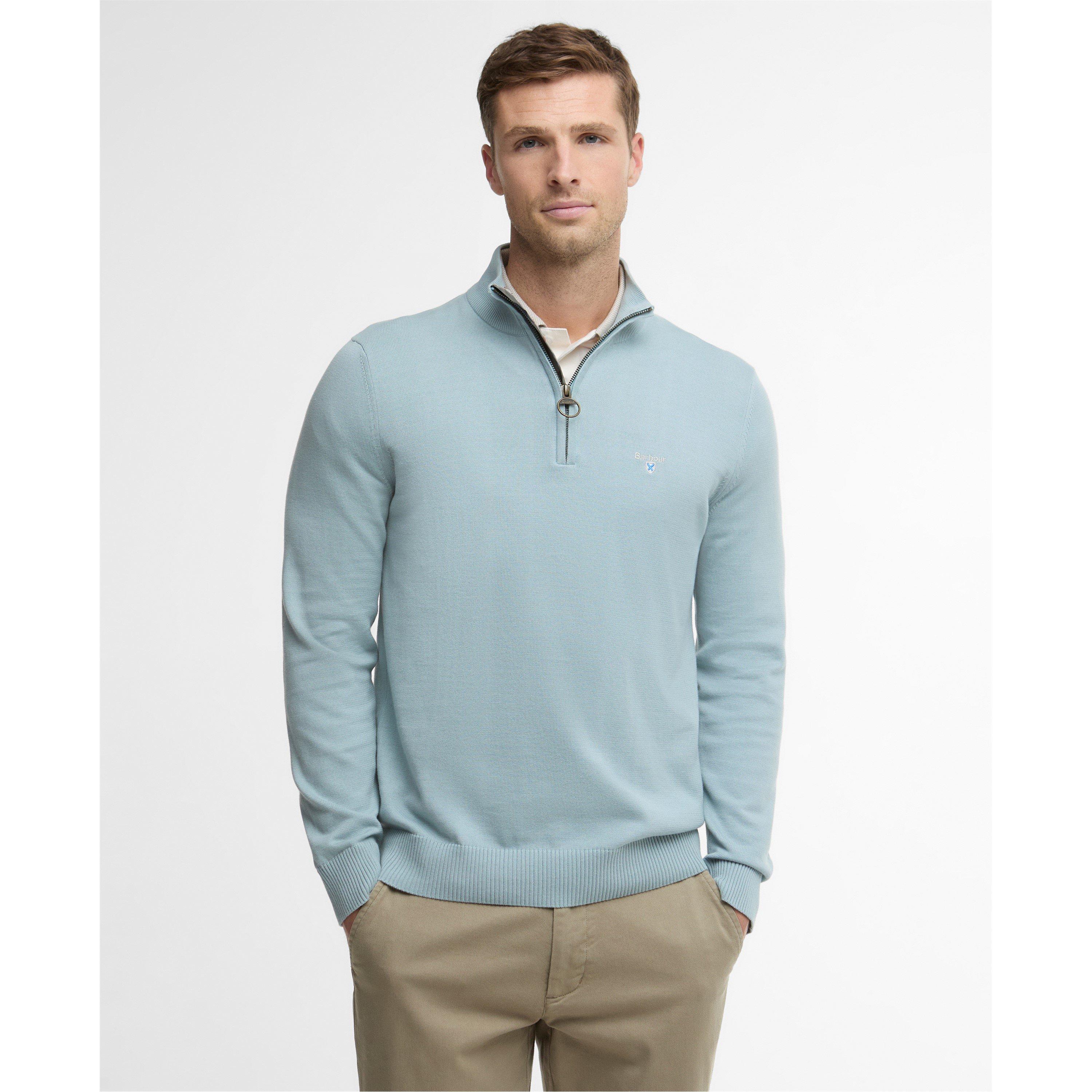 Slate - Barbour - Mens Lingwood Half-Zip Sweater - 2