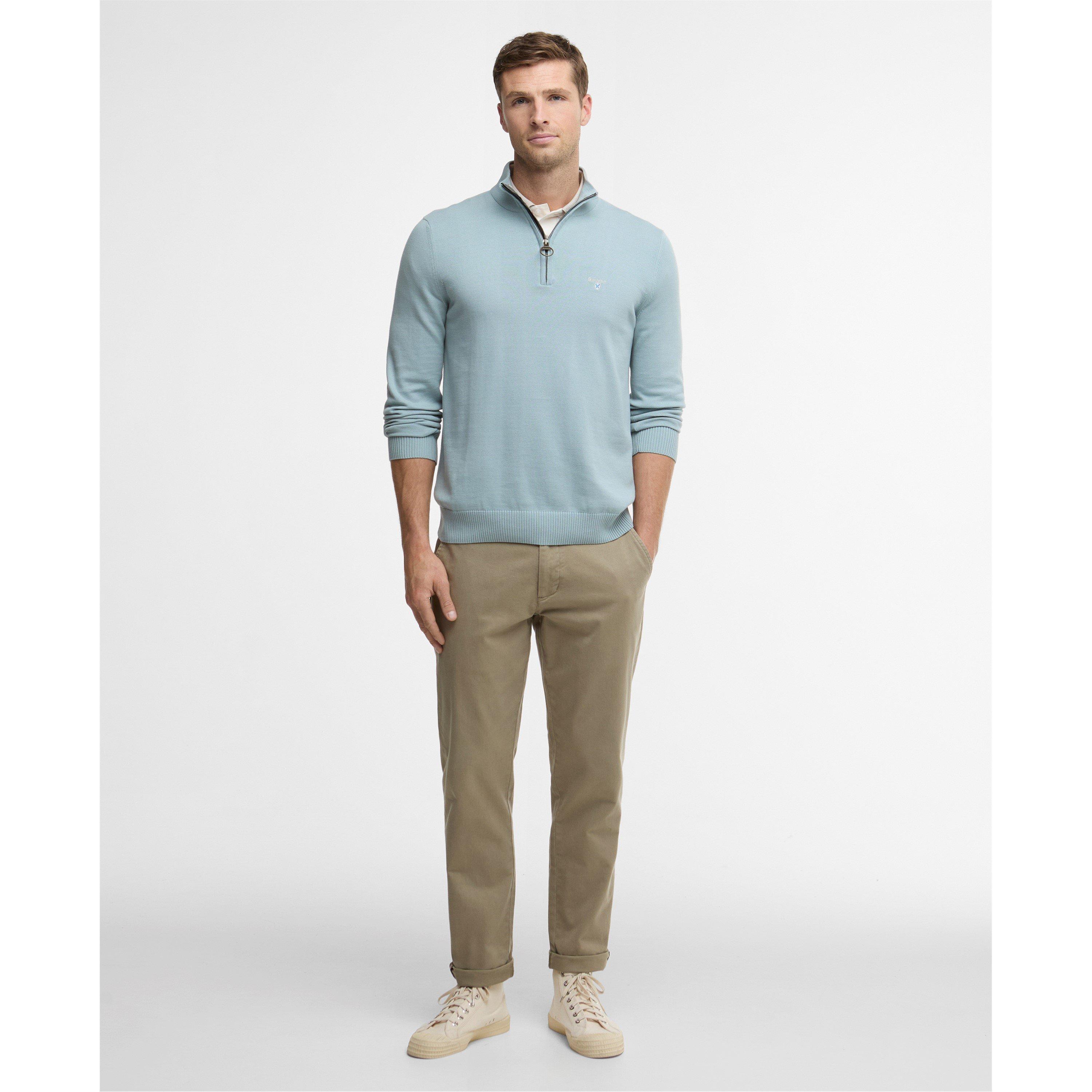 Slate - Barbour - Mens Lingwood Half-Zip Sweater - 5