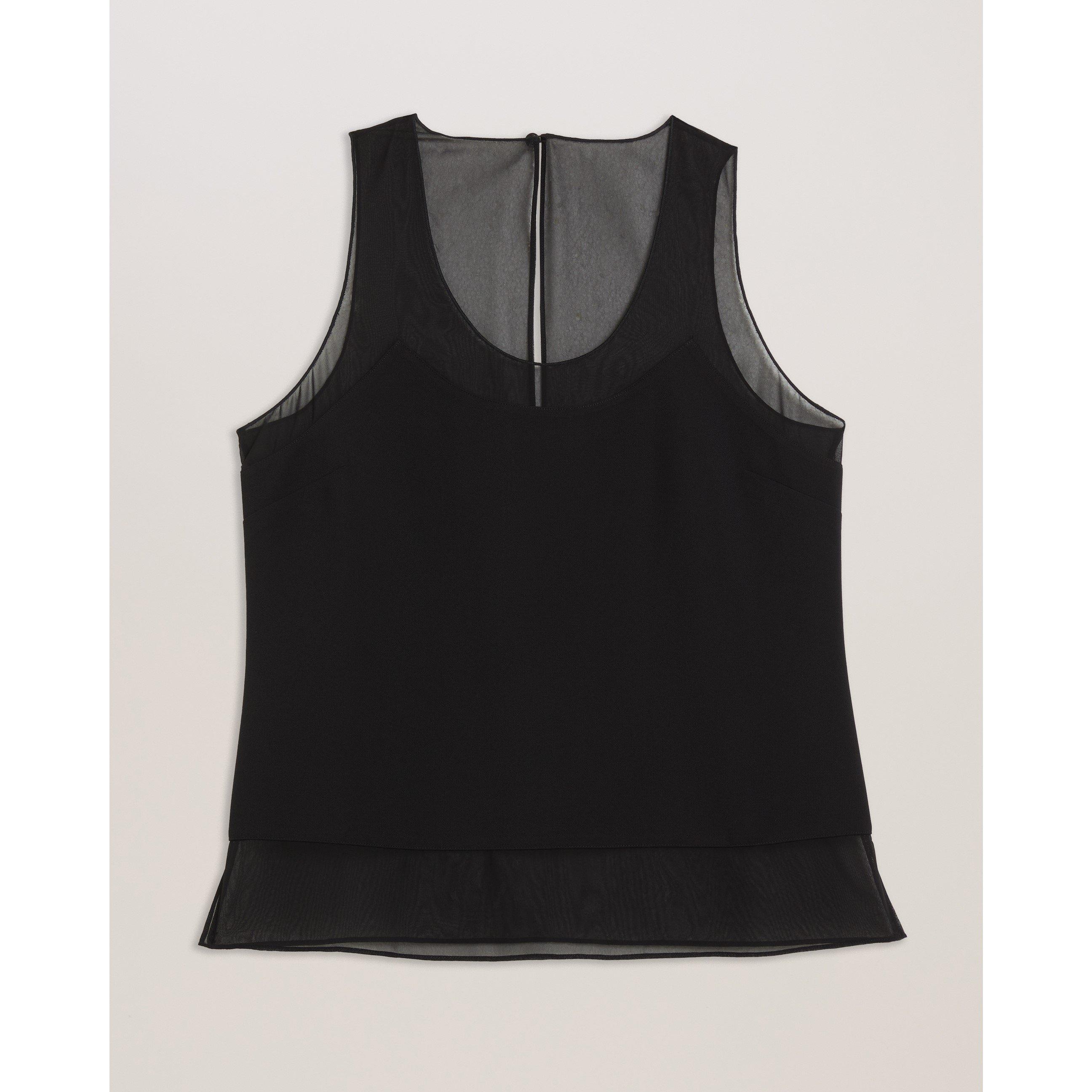 Black - Ted Baker - Ted Panel Tank Top Ld62 - 1