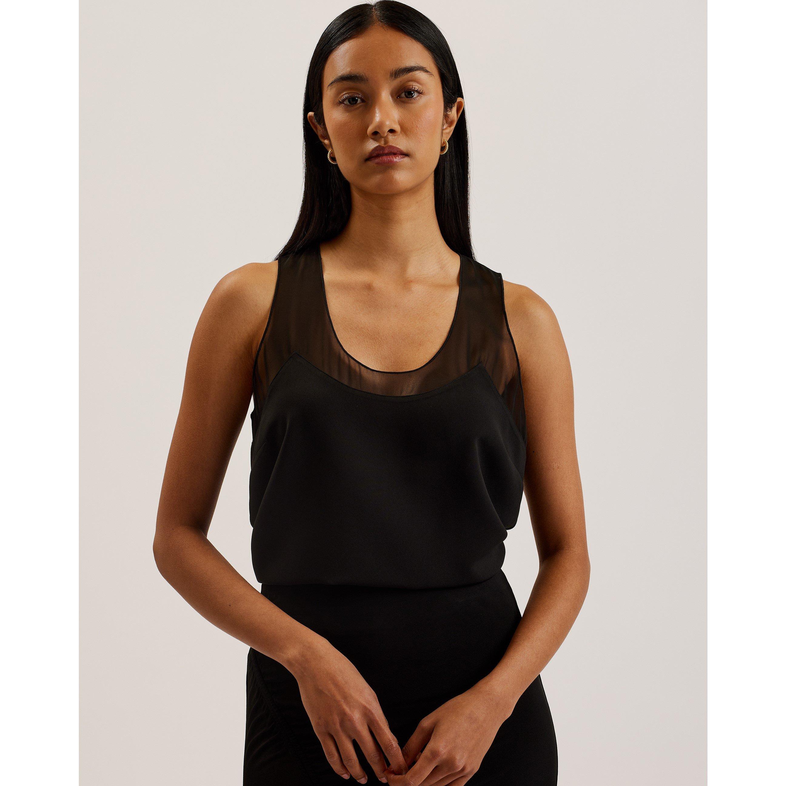 Black - Ted Baker - Ted Panel Tank Top Ld62 - 2