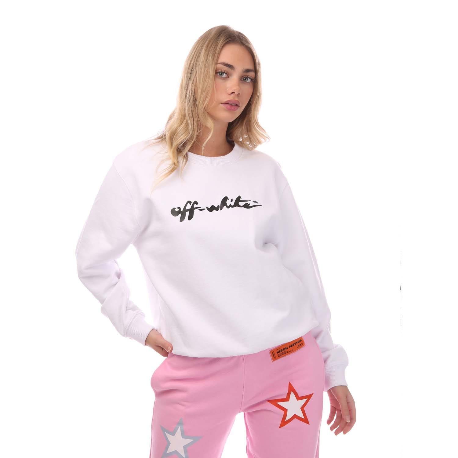 White Black - Off White - Painter Logo Regular Crewneck Sweatshirt - 1