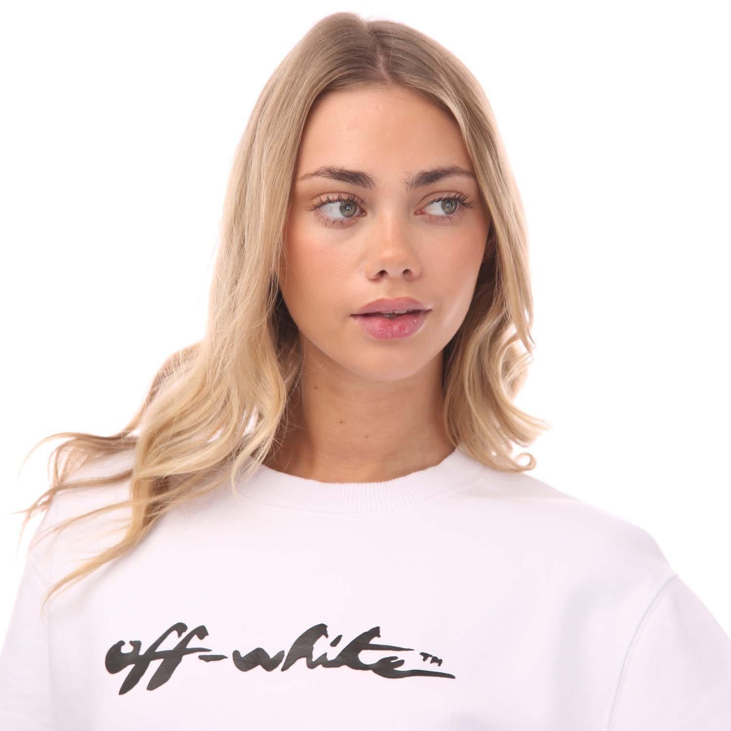 White Black - Off White - Painter Logo Regular Crewneck Sweatshirt - 3