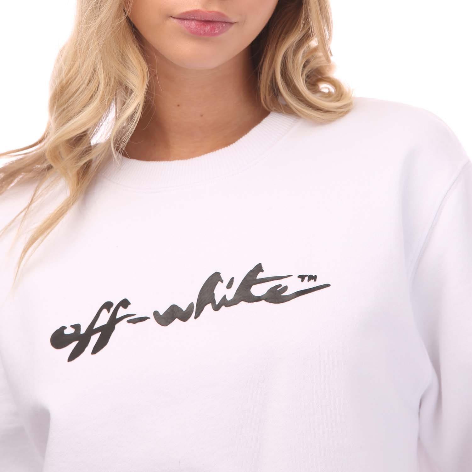White Black - Off White - Painter Logo Regular Crewneck Sweatshirt - 4