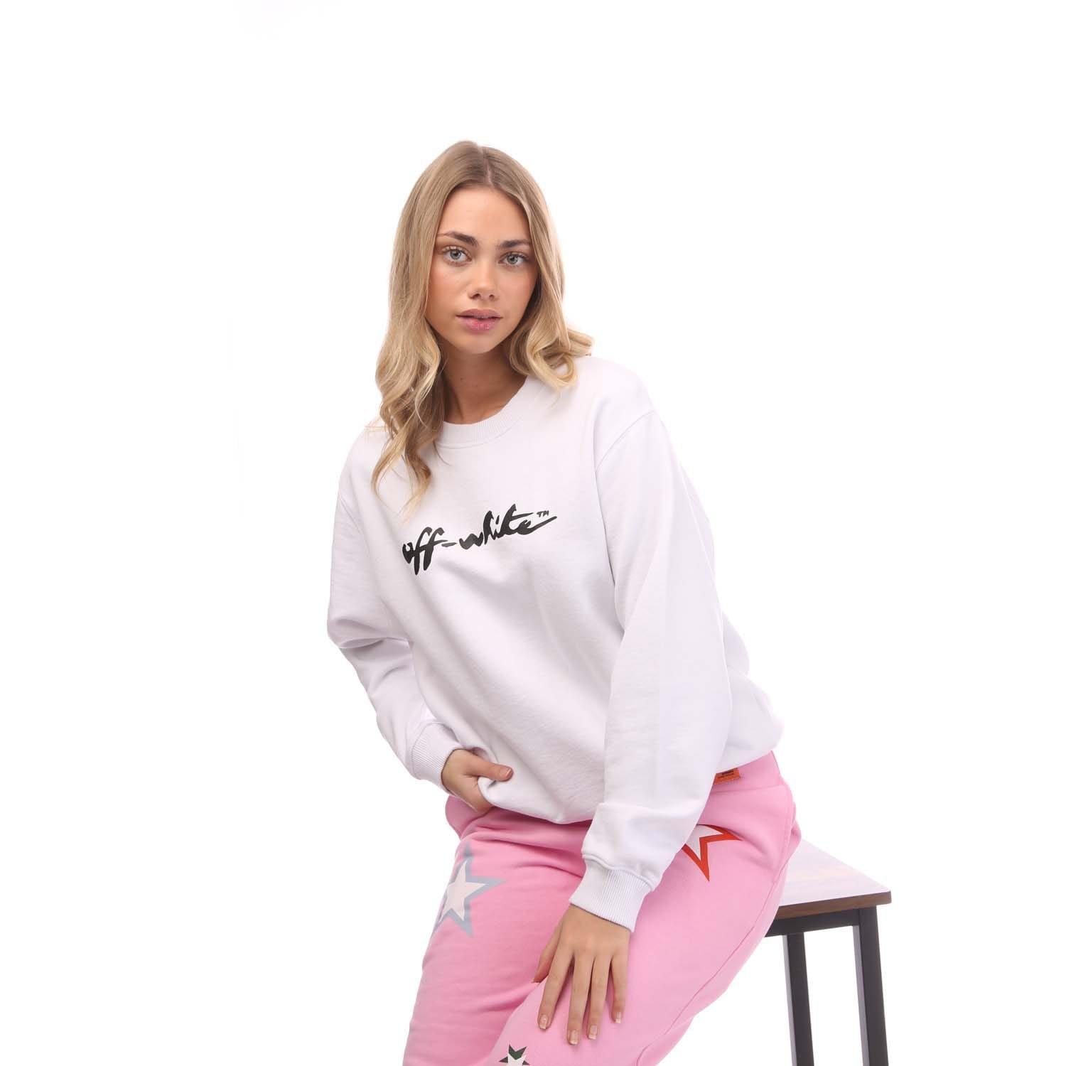 White Black - Off White - Painter Logo Regular Crewneck Sweatshirt - 5