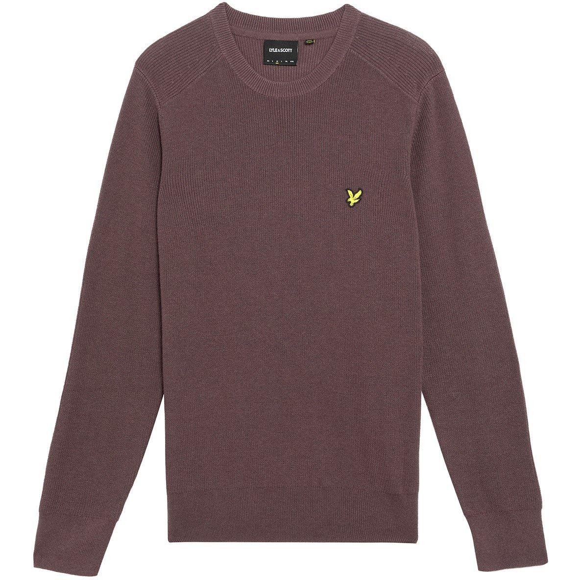 Espresso - Lyle and Scott - Rib Crew Neck Sn99 - 2