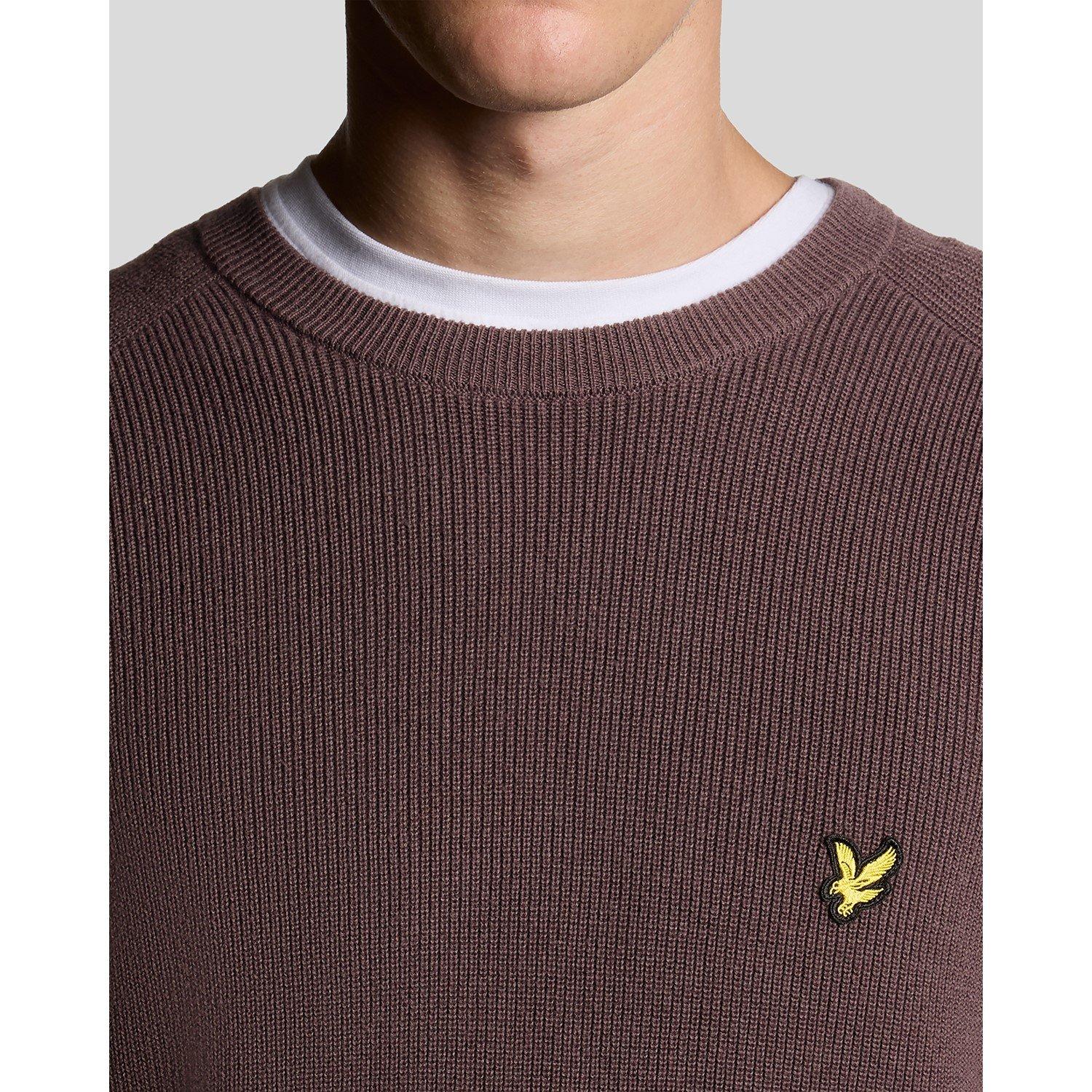 Espresso - Lyle and Scott - Rib Crew Neck Sn99 - 4