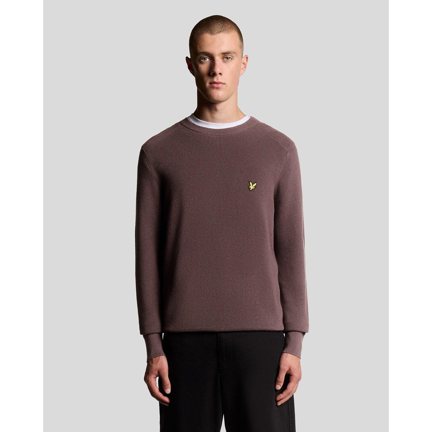 Espresso - Lyle and Scott - Rib Crew Neck Sn99 - 6