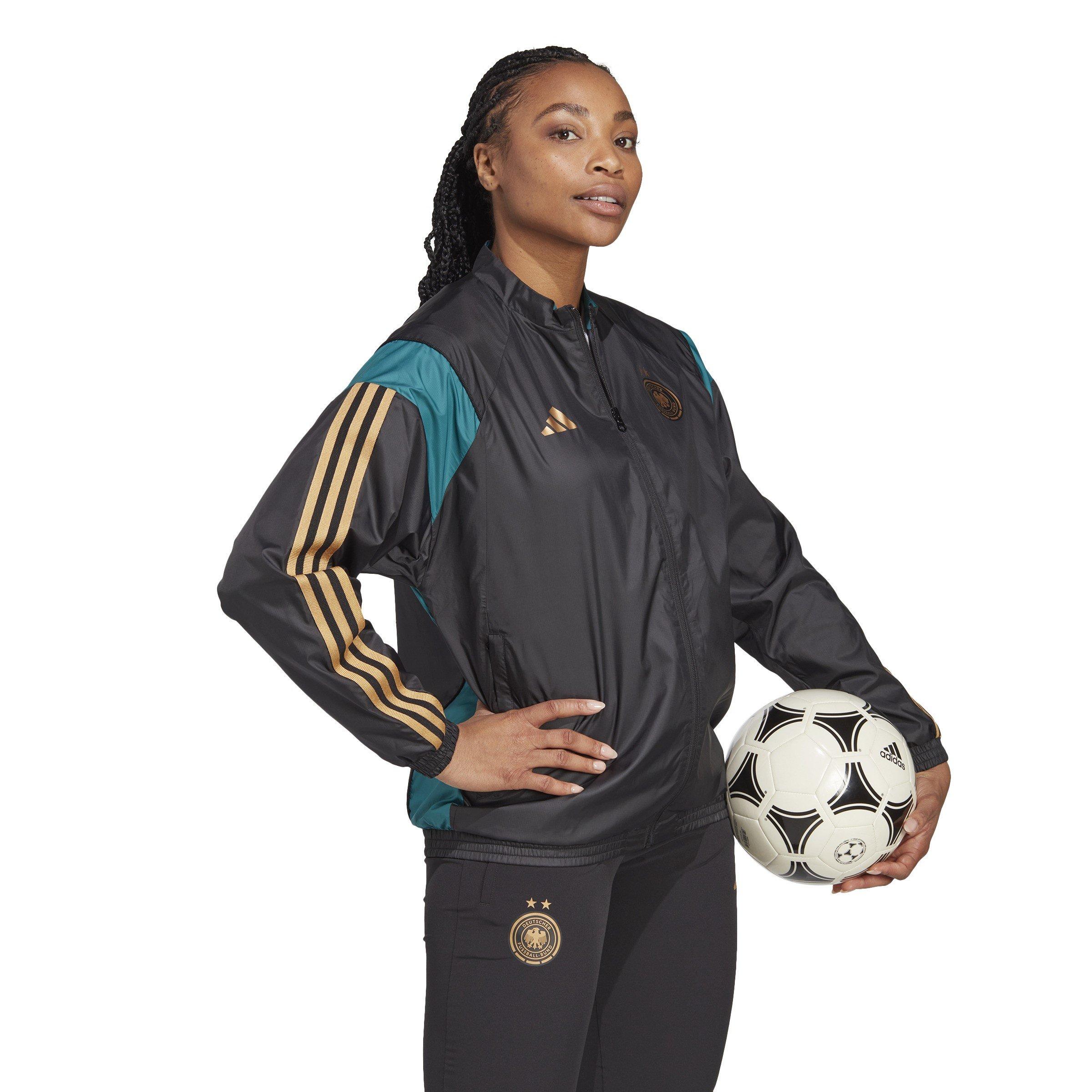 Black - adidas - Germany Pre Match Jacket 2022 Womens - 4