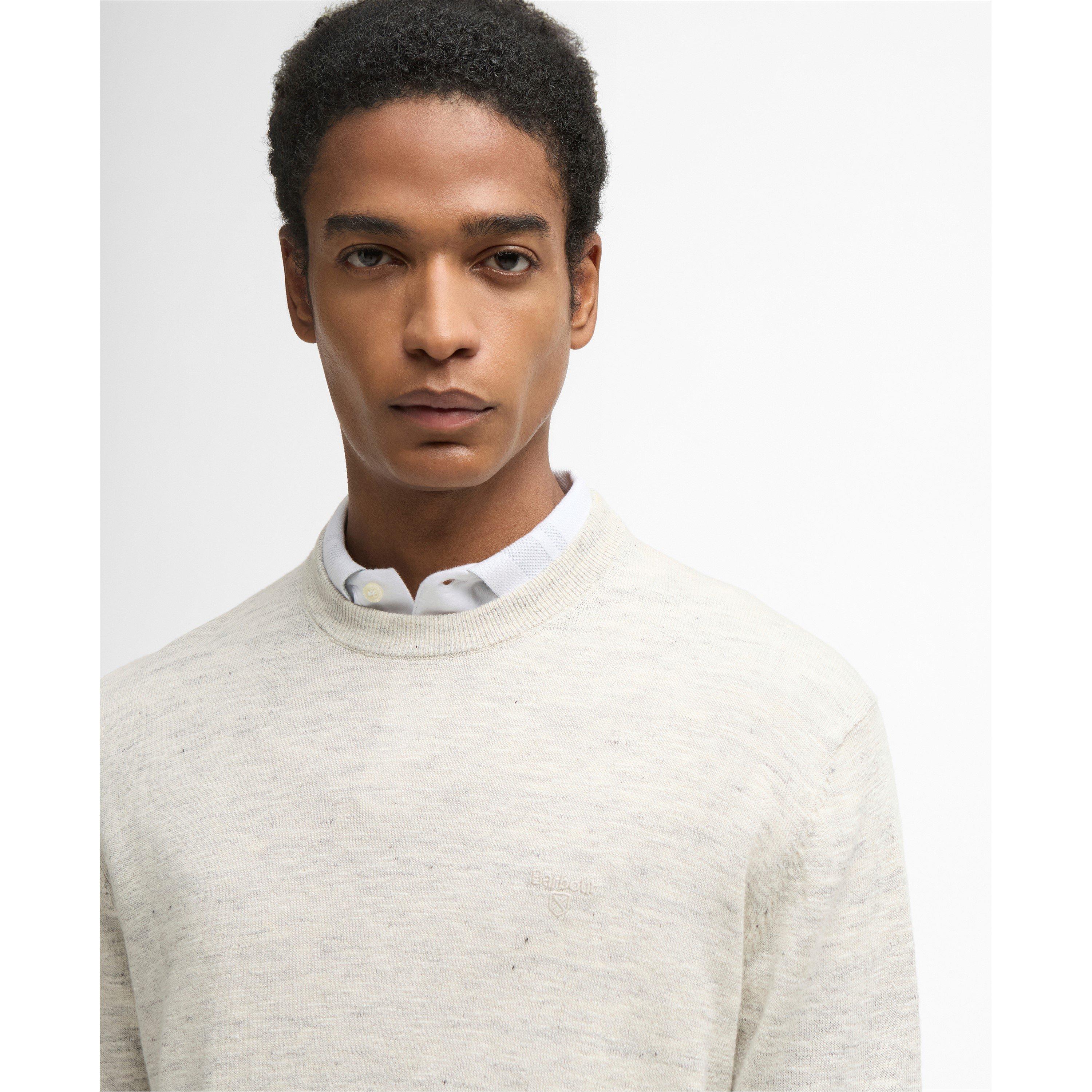 Neutral - Barbour - Mens Flaxby Crew Neck - 4