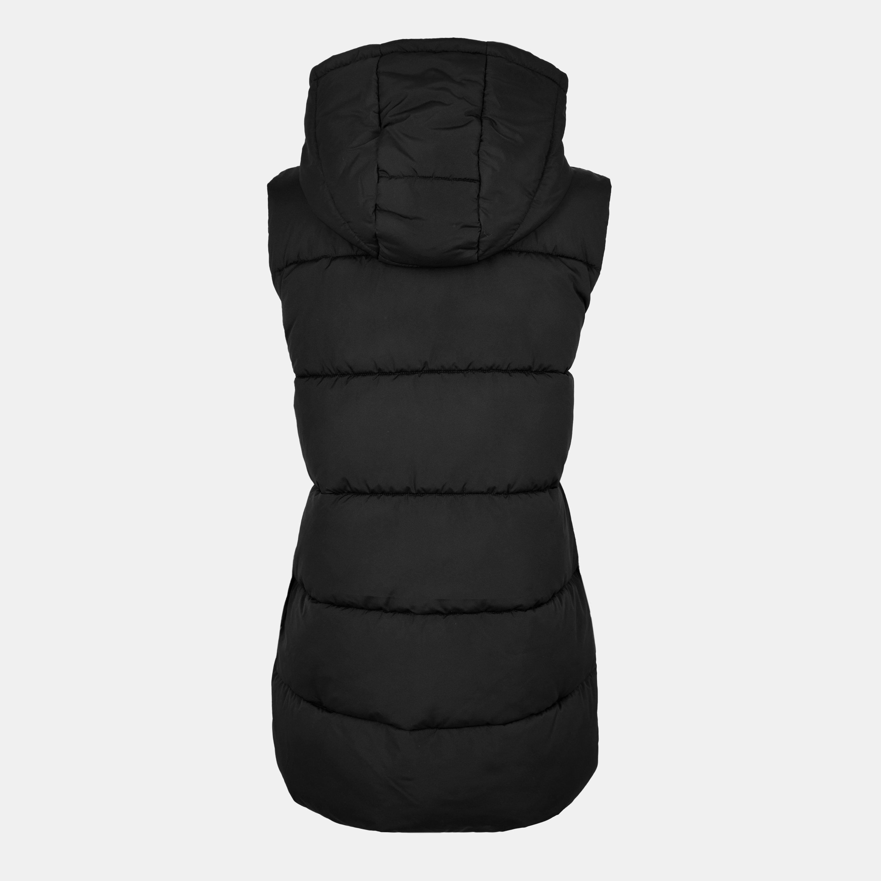 Black - Pieces - Padded Gilet - 2