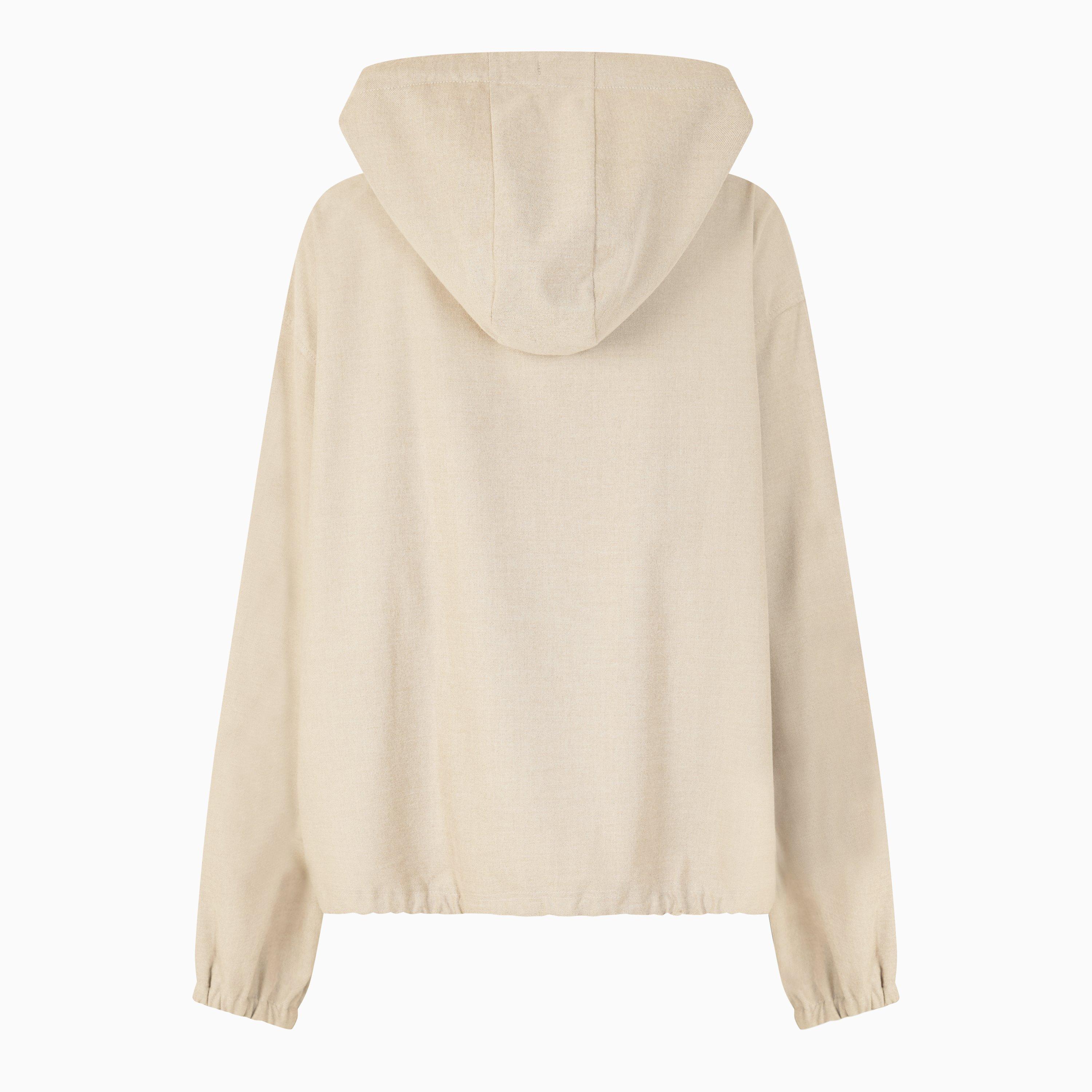 Alabaster Chiné - Lacoste - Cropped Hoodie - 2