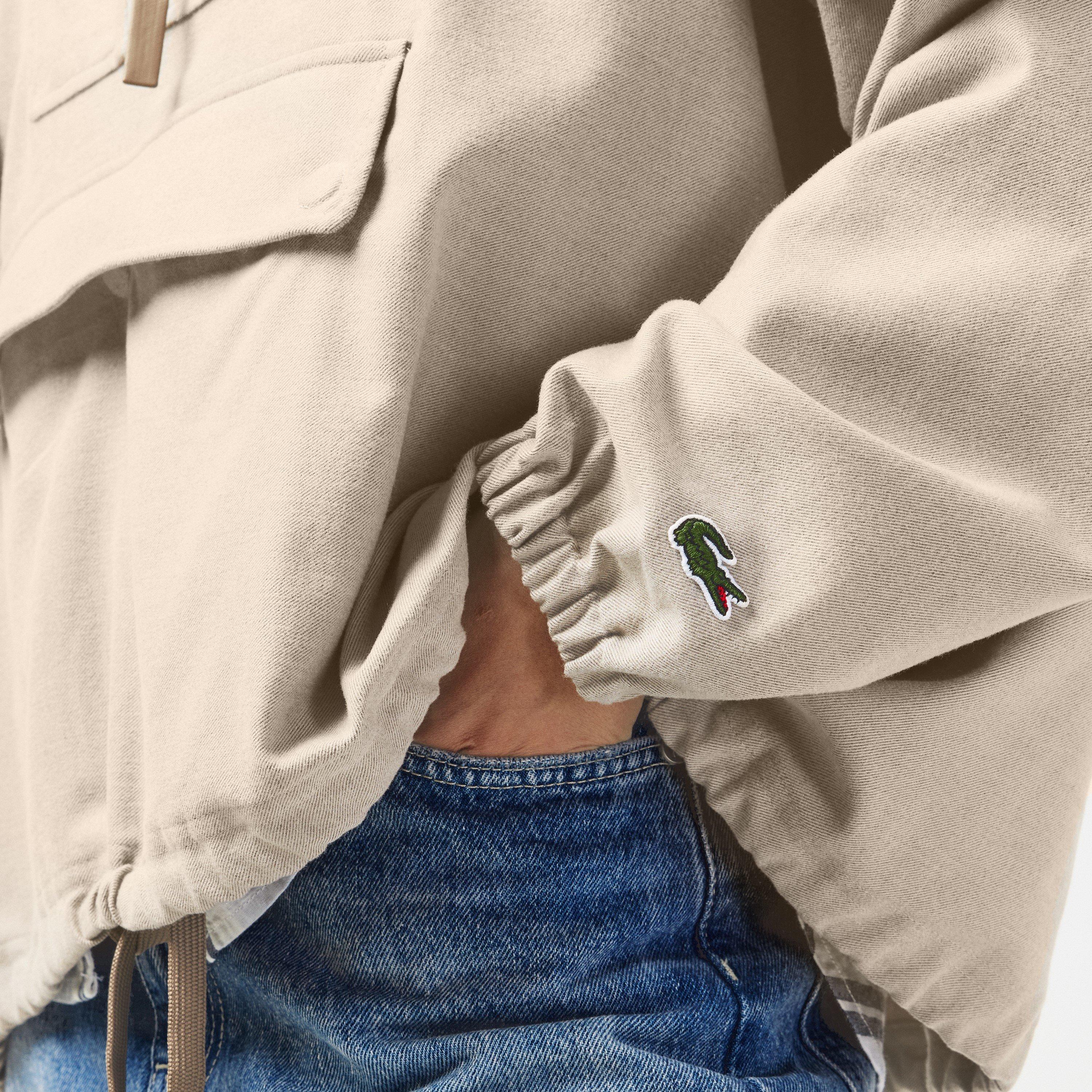 Alabaster Chiné - Lacoste - Cropped Hoodie - 5
