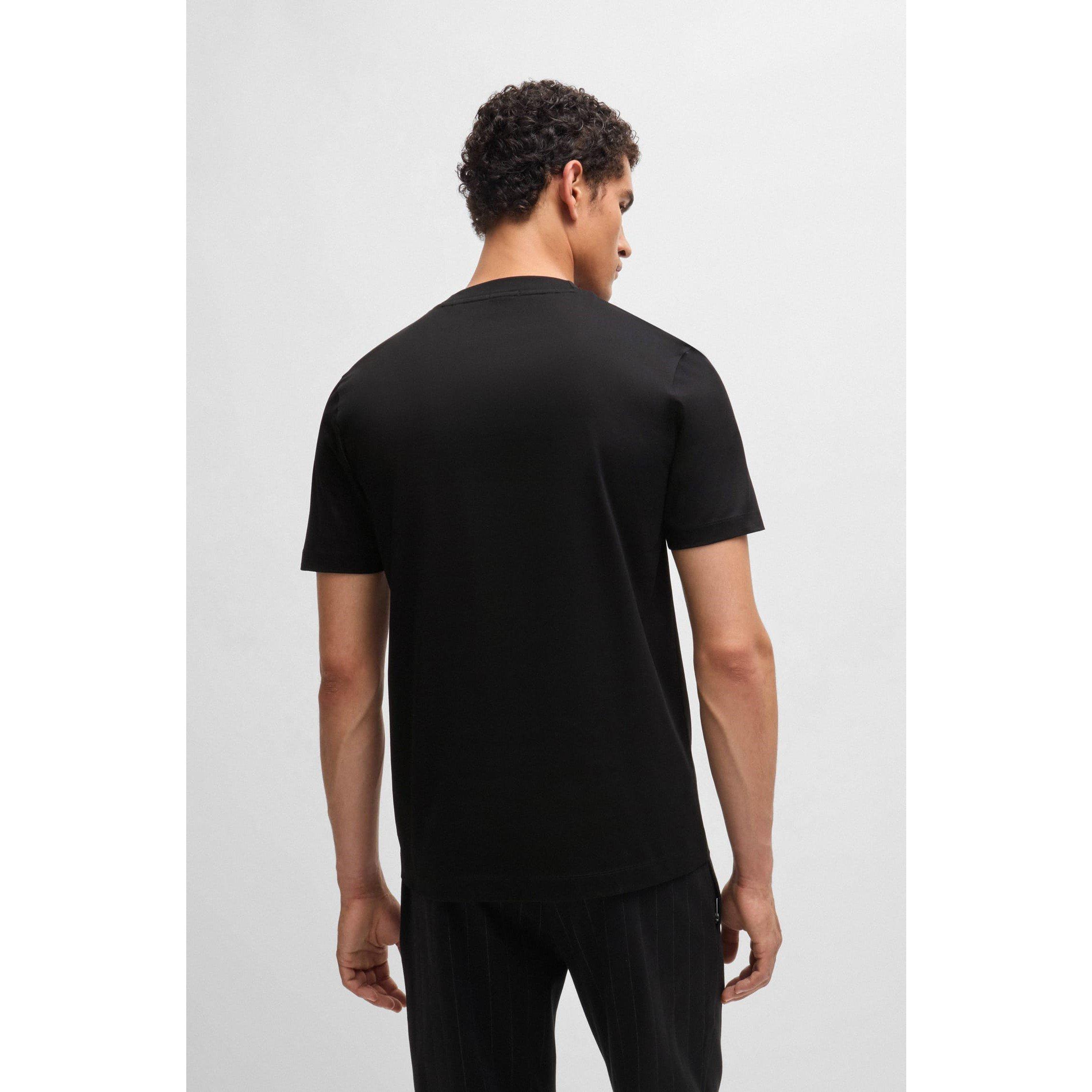Black - Boss - Porsche x BOSS Mercerised Cotton T-Shirt - 5