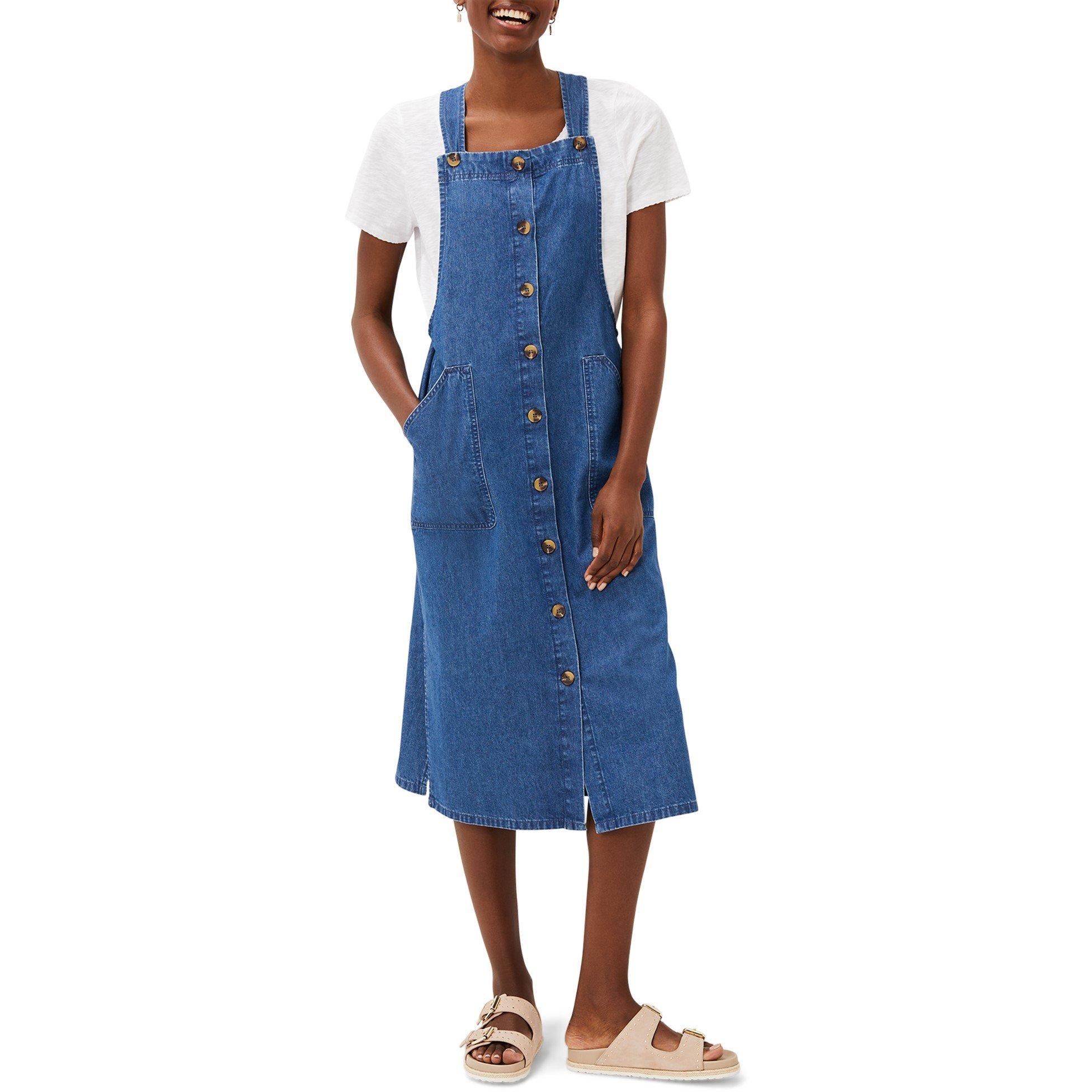 Denim - Phase Eight - Women's Irena Denim Pinafore Dress - 2