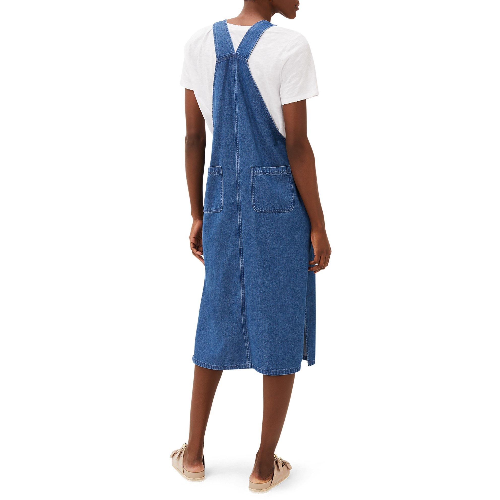 Denim - Phase Eight - Women's Irena Denim Pinafore Dress - 3