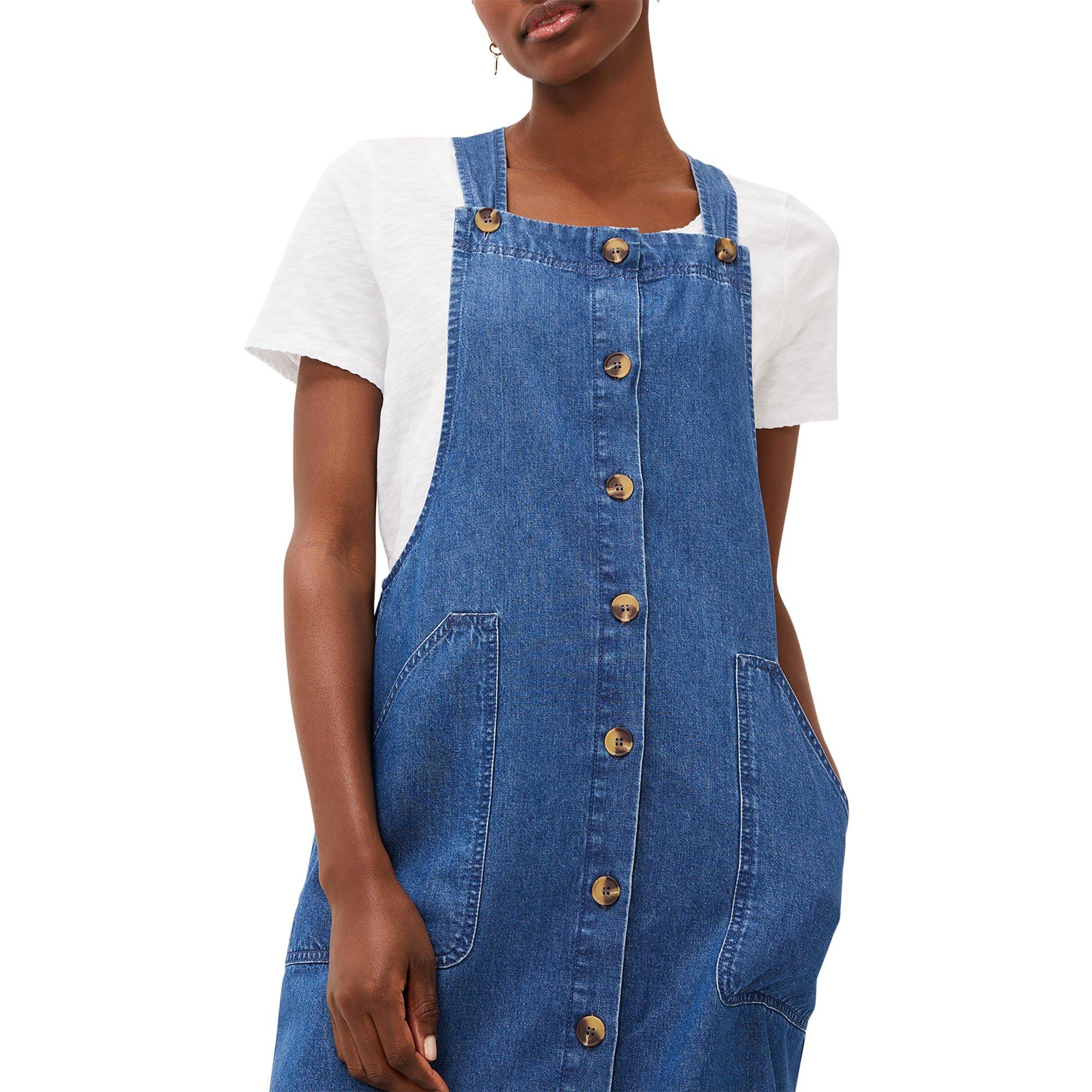 Denim - Phase Eight - Women's Irena Denim Pinafore Dress - 5