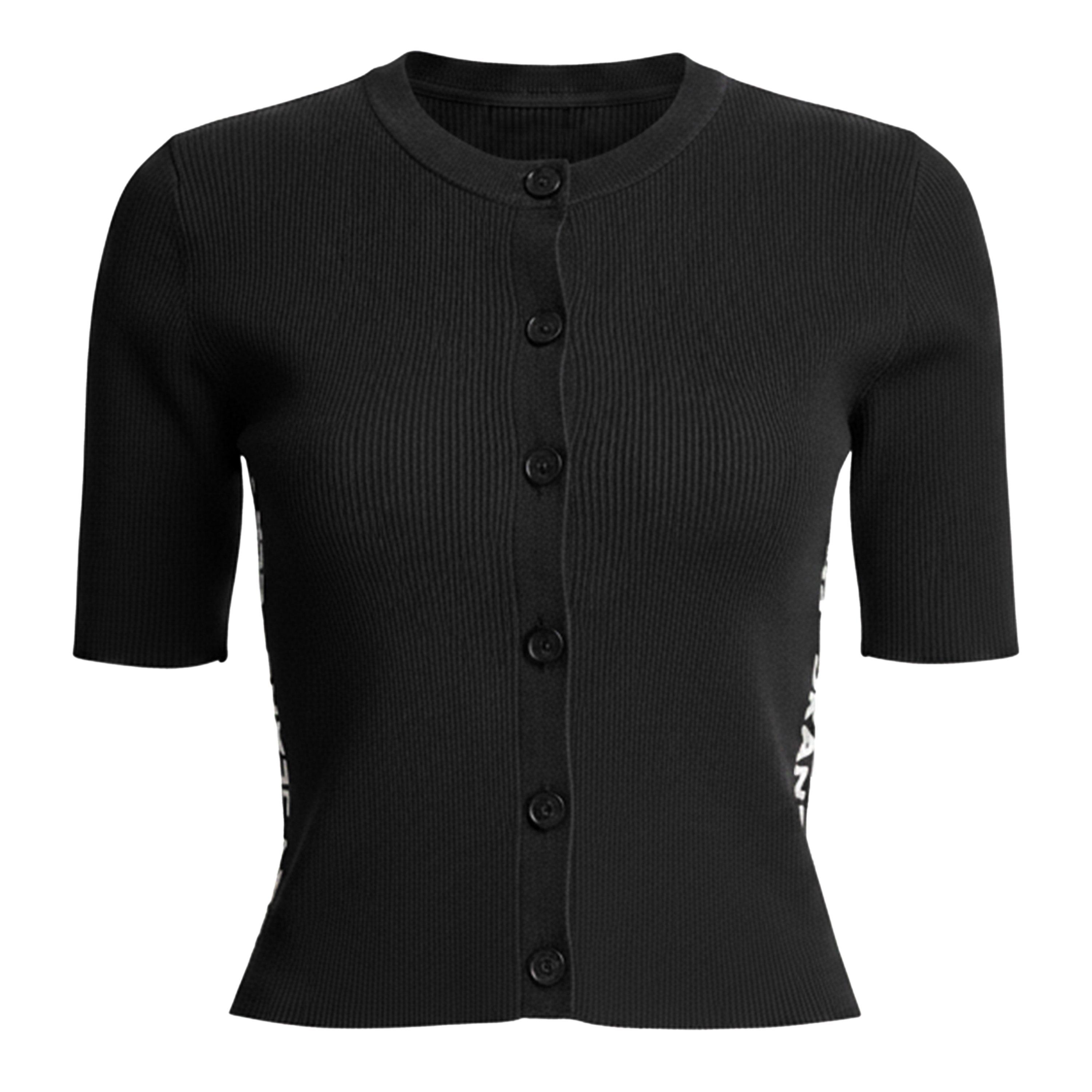 Dkny Women's Knitted Top - Black/ Eggnog - 10 (S)