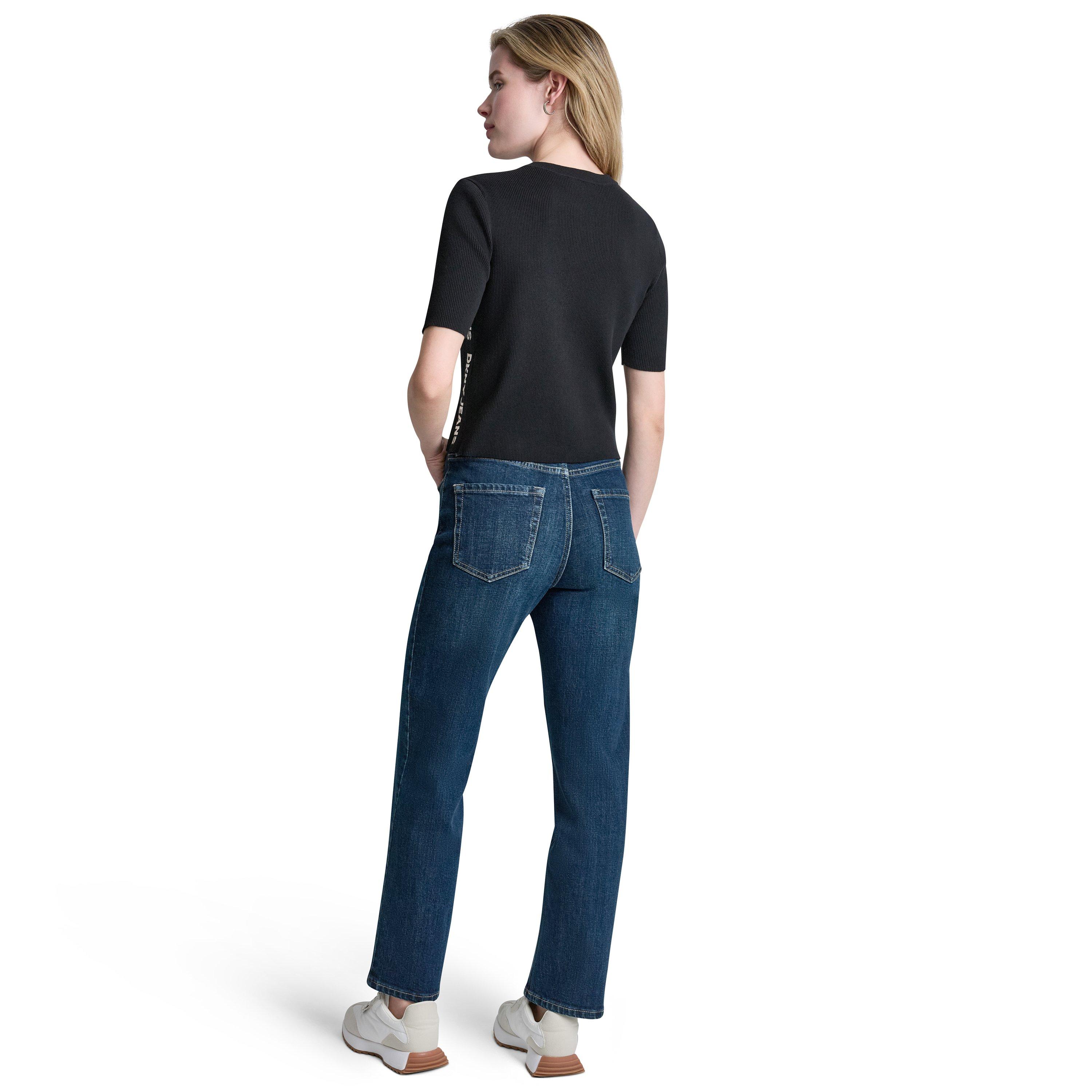 Black/ Eggnog - DKNY - Women's Knitted Top - 5