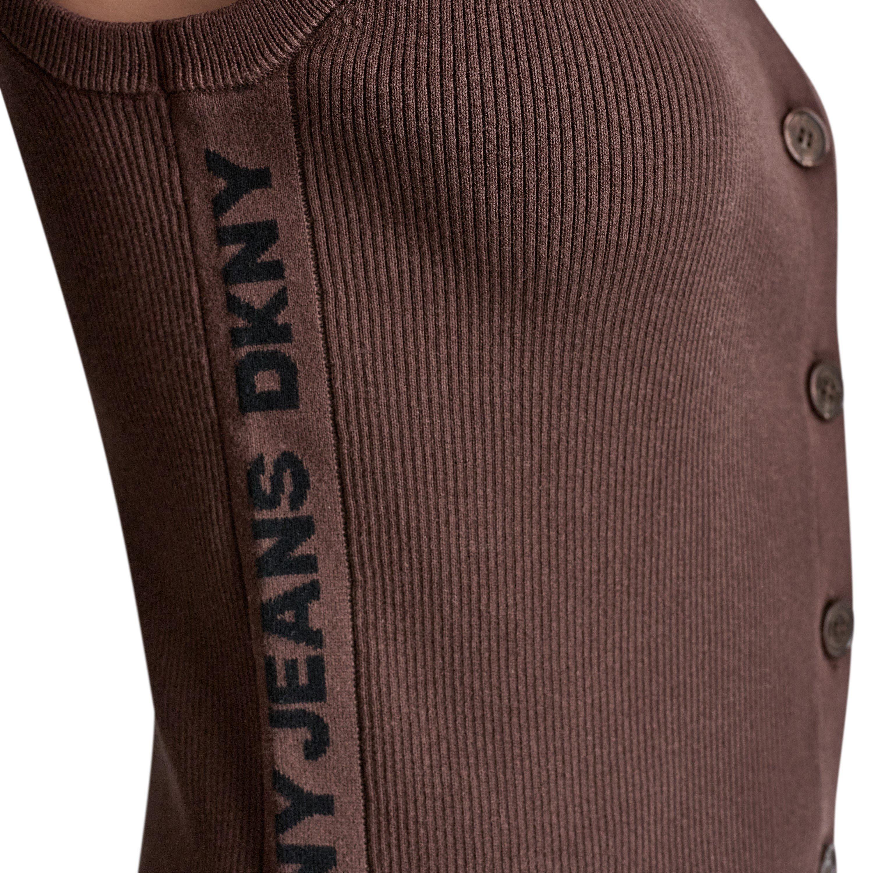 Chestnut/Black - DKNY - Womens Knitted Top - 6