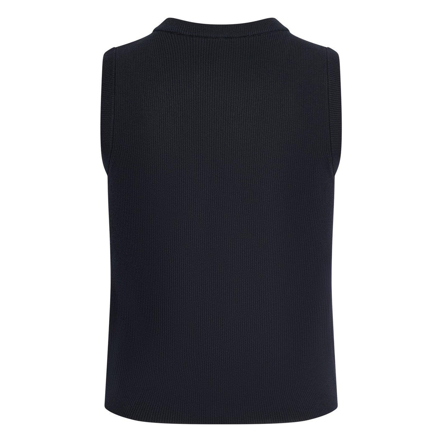 Black/ Eggnog - DKNY - Womens Knitted Top - 2