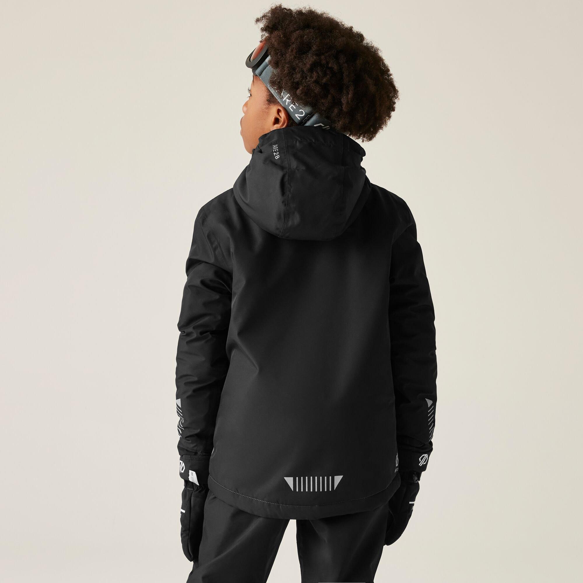 Black - Dare 2b - Unisex Kids' Impose V Insulated Waterproof Jacket - 2