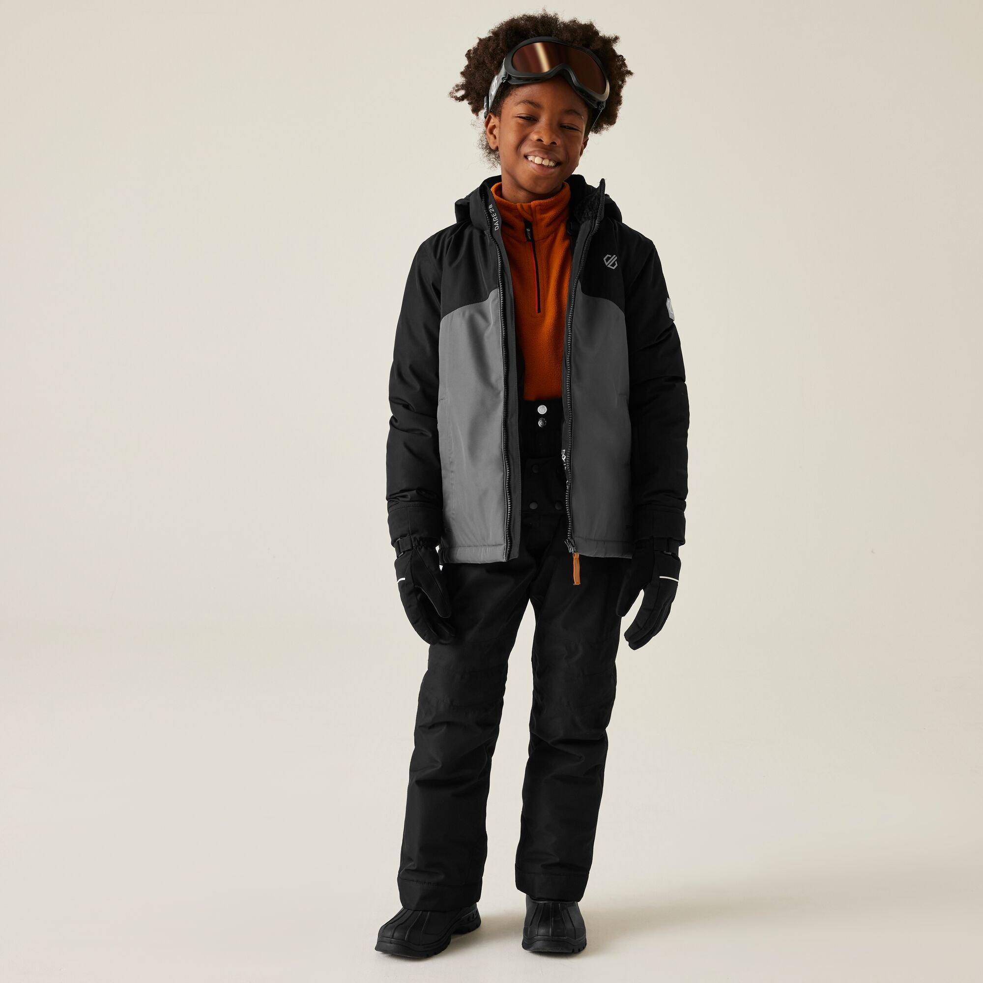 Black - Dare 2b - Unisex Kids' Impose V Insulated Waterproof Jacket - 3
