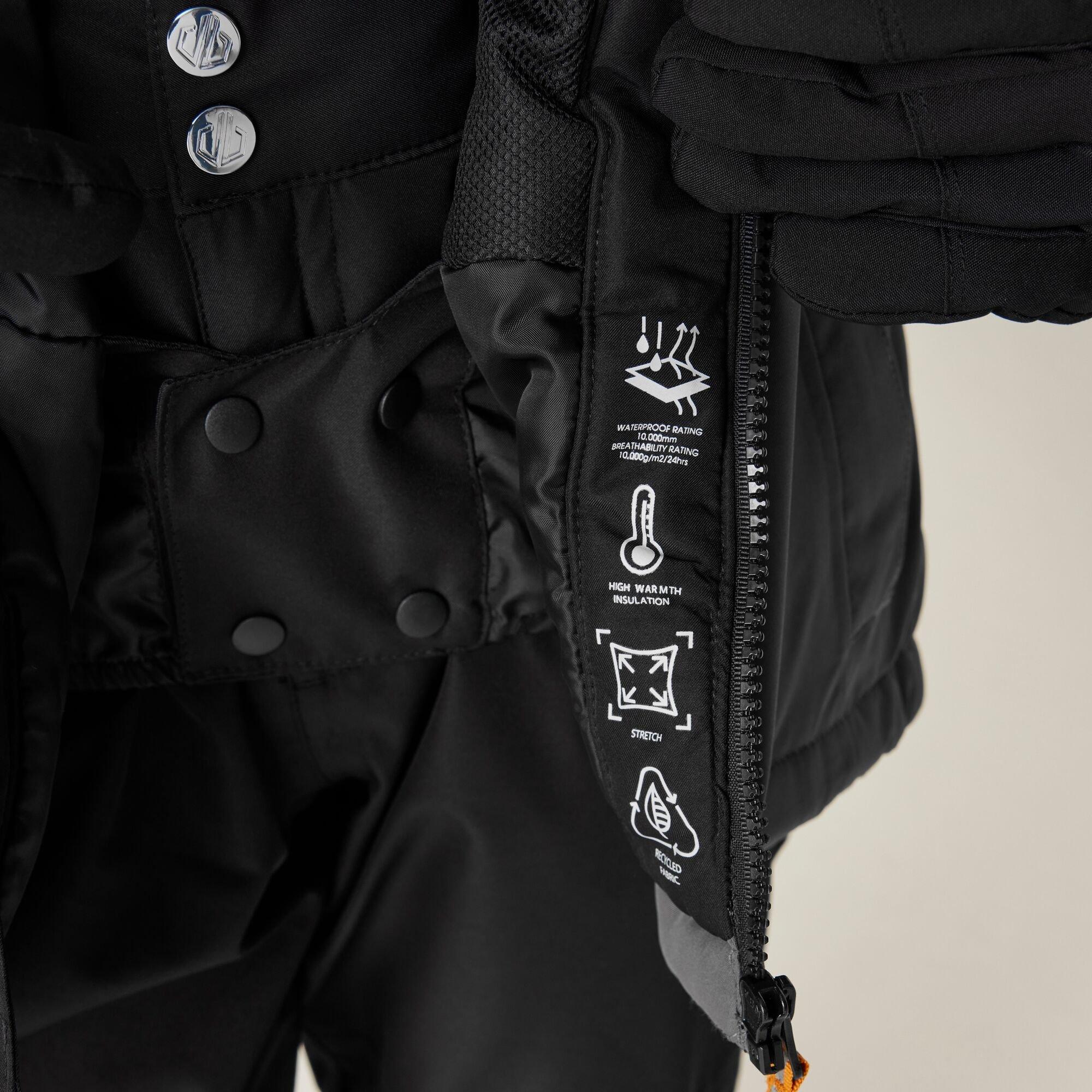 Black - Dare 2b - Unisex Kids' Impose V Insulated Waterproof Jacket - 6