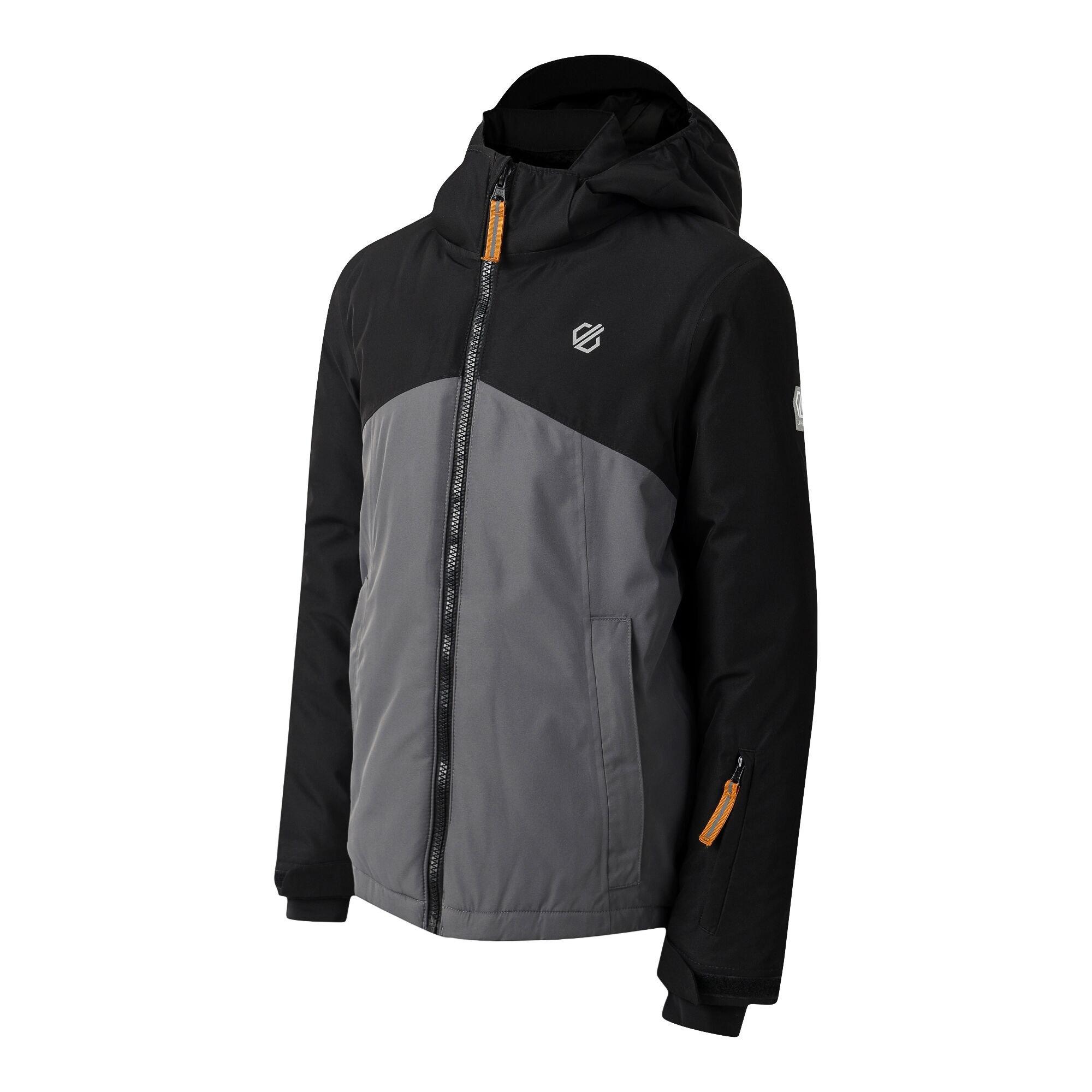 Black - Dare 2b - Unisex Kids' Impose V Insulated Waterproof Jacket - 10