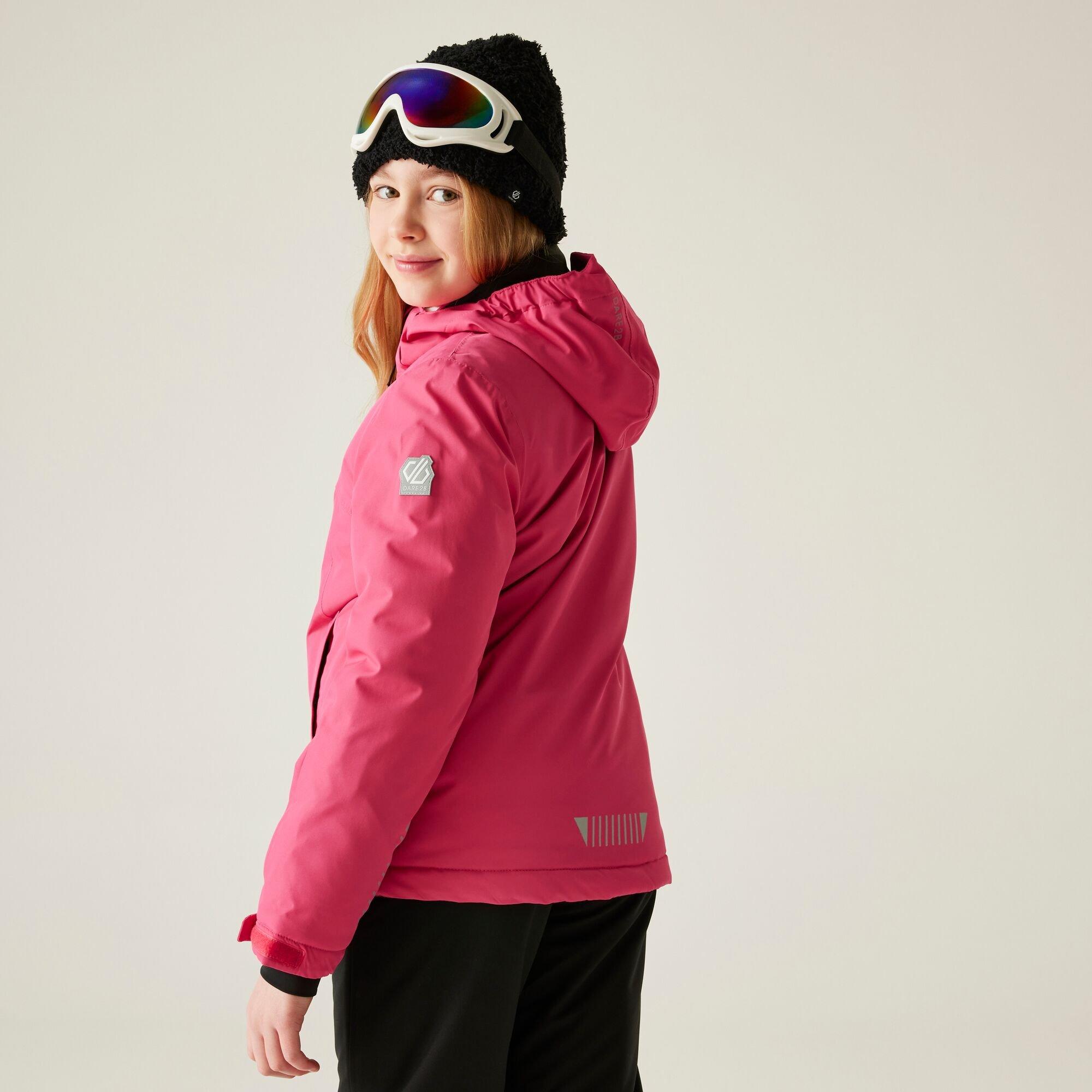 Hot Pink - Dare 2b - Unisex Kids' Impose V Insulated Waterproof Jacket - 2